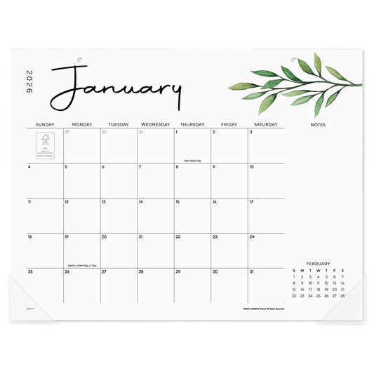 Cabbrix Desk Calendar 2026, Aesthetic Desk Pad Calendar January 2026 to June 2027, The Perfect Desktop/Wall Calendar 15"x12" for Easy Organizing Your Life