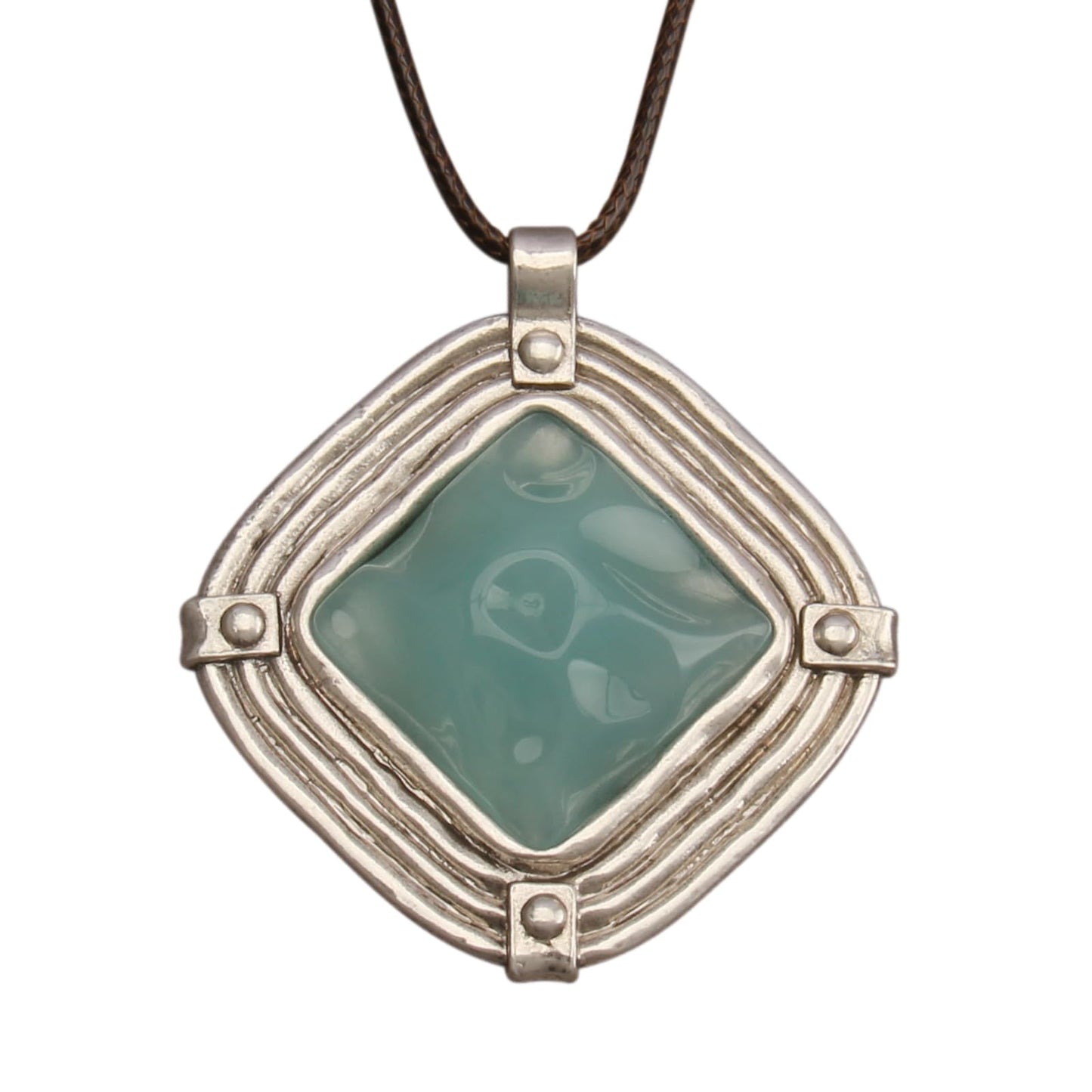 joymiao Boho Pendant Necklace Chunky Bohemian Necklace Boho Turquoise Necklace for Women Vintage Necklace for Cowgirls
