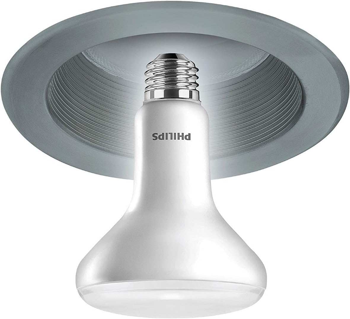 PHILIPS LED 65W BR30 6-Pack Ultra Definition Soft White (2200K) 650 Lumen (7.5W = 65W) Dimmable Flicker-Free Light Bulbs