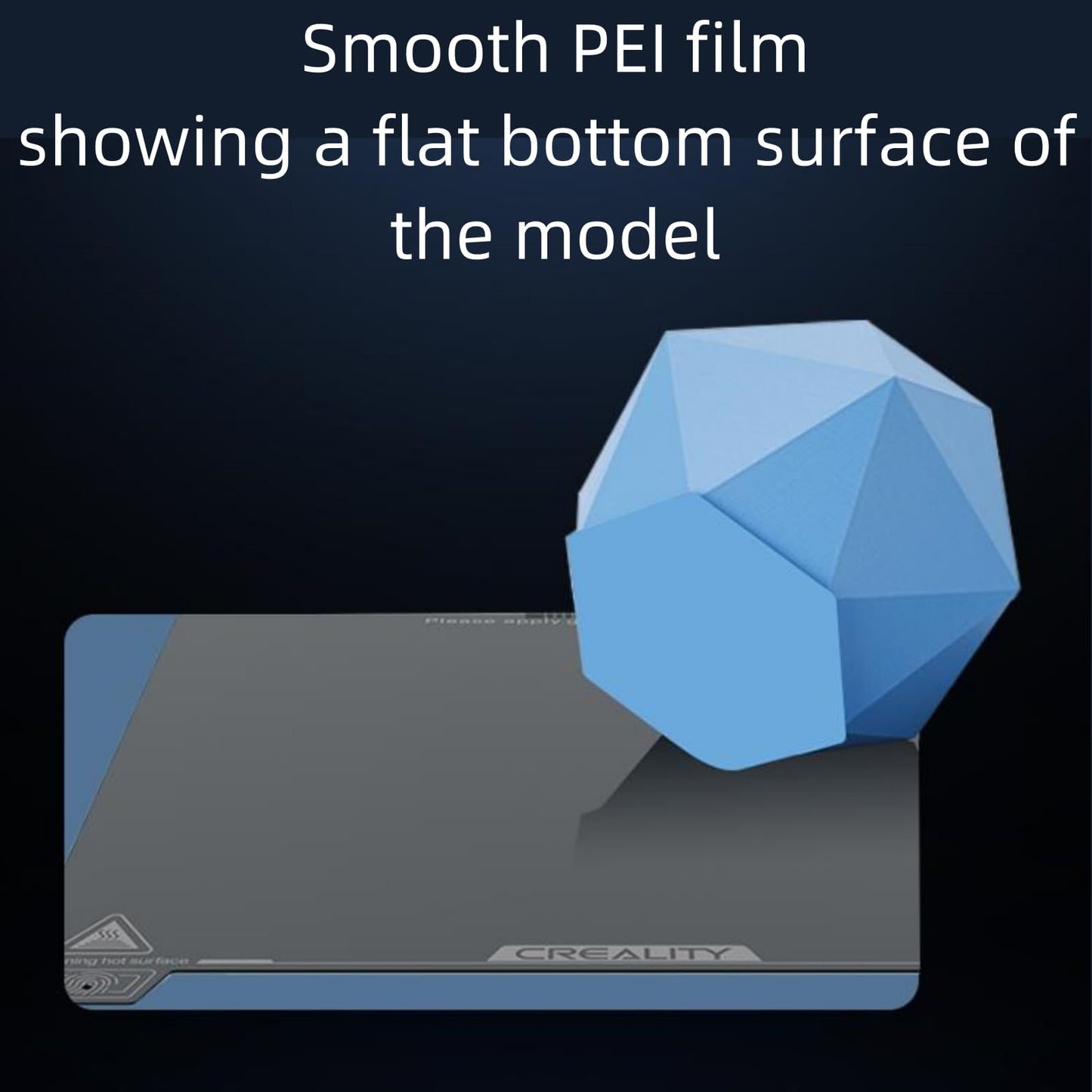 Creality K1 SE Build Plate Kit, K1C Flexible Spring Steel Bed Plate 235x235mm 3D Printer Platform Smooth Surface PEI Sheet Build Surface for K1/Ender 3 S1/3 V3 SE/3 V3 KE/3 V3(Without Magnetic Base)