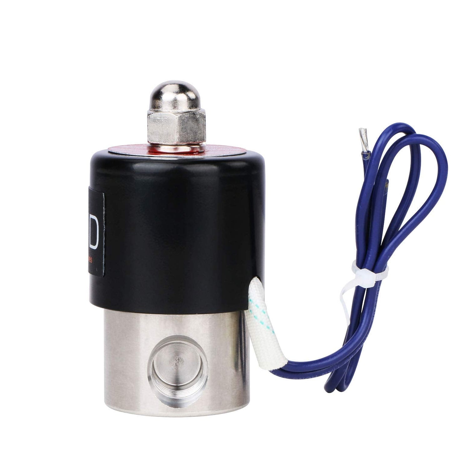 U.S. Solid 1/4" Stainless Steel Electric Solenoid Valve 12VDC Normally Closed VITON(45-PACK)