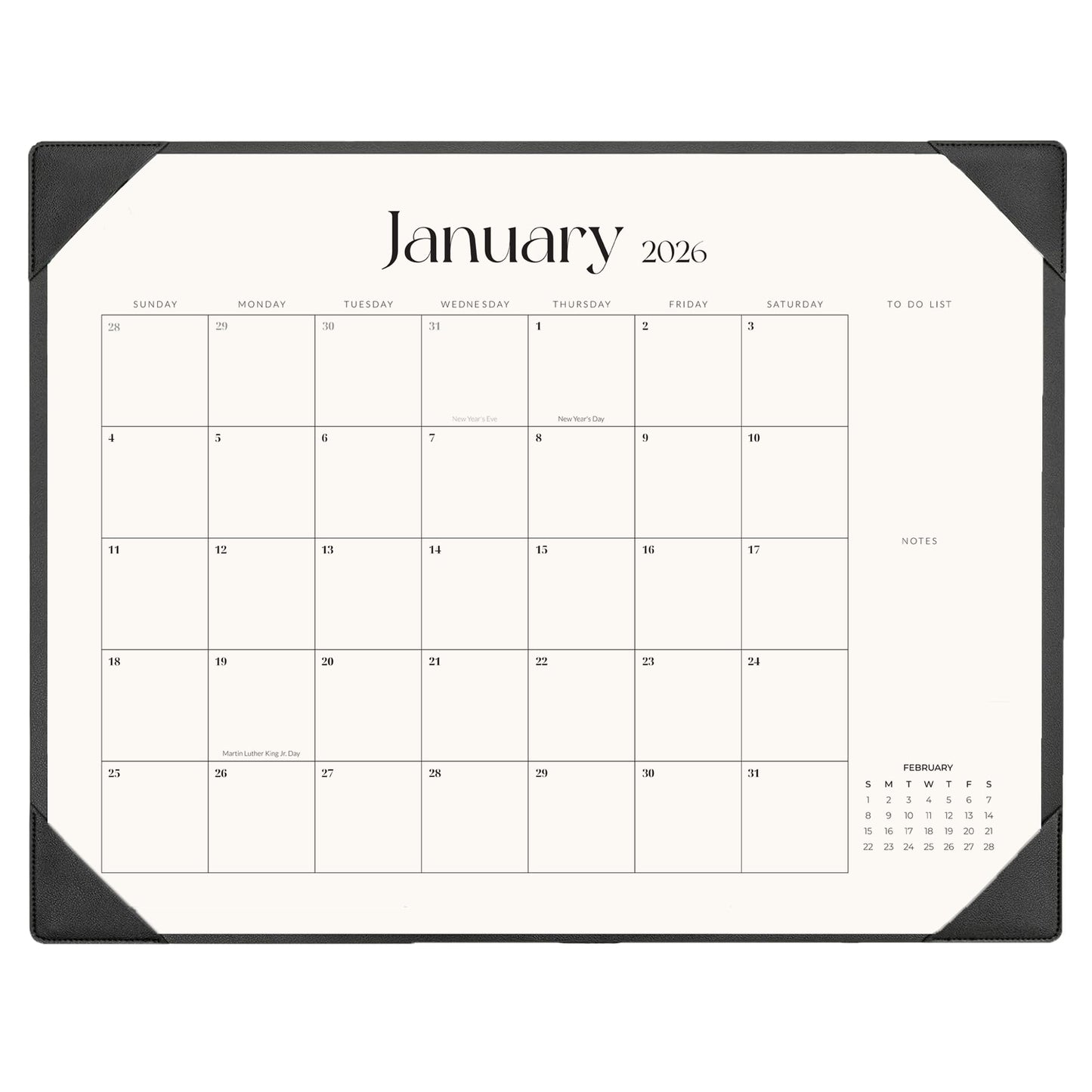Desk Calendar 2026-2027 with Desk Mat – 22" x 17" Large Desk Pad Calendar Runs from January 2026 to June 2027, Office Supplies Desktop Monthly Calendar for Home & Office
