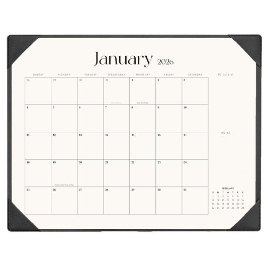 Desk Calendar 2026-2027 with Desk Mat – 22" x 17" Large Desk Pad Calendar Runs from January 2026 to June 2027, Office Supplies Desktop Monthly Calendar for Home & Office