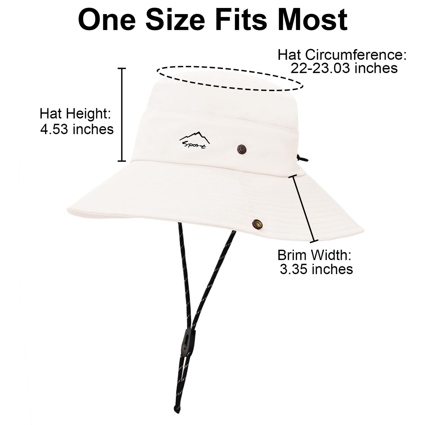 Sun Hats for Women Bucket Hat UV Protection Fishing Hat Wide Brim Safari Hats 2 in 1 Zip-Off Sun Visor Hats UPF 50+