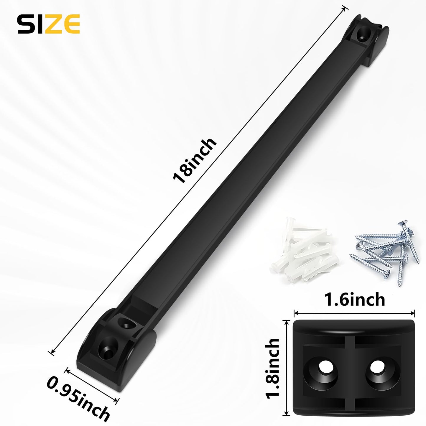 DGSL Magnetic Tool Holder Strip 10 Pack, 18 In Heavy Duty Tool Organizer Magnetic Strip, Tool Magnet Bar For Garage Tool Organization