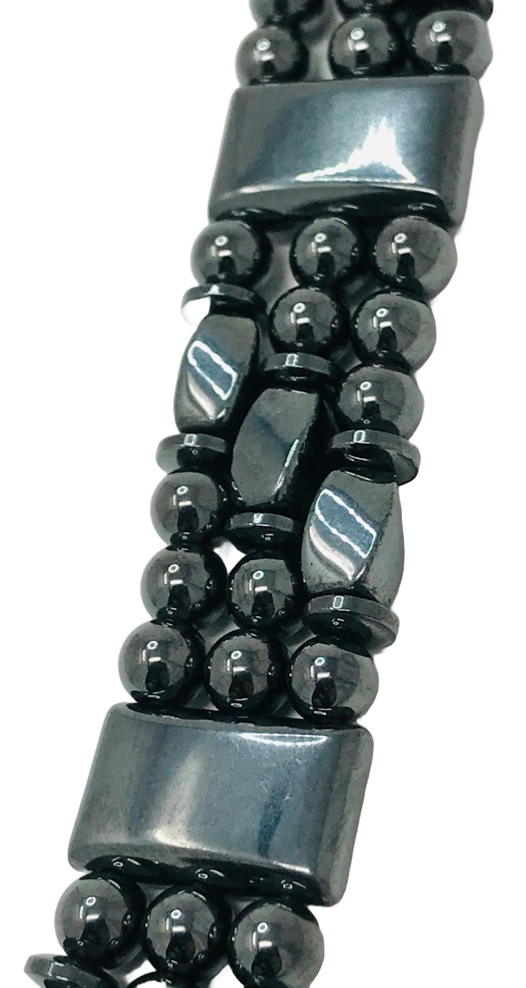 Tri-Power Magnetic Hematite Bracelet (6.5 Inches)