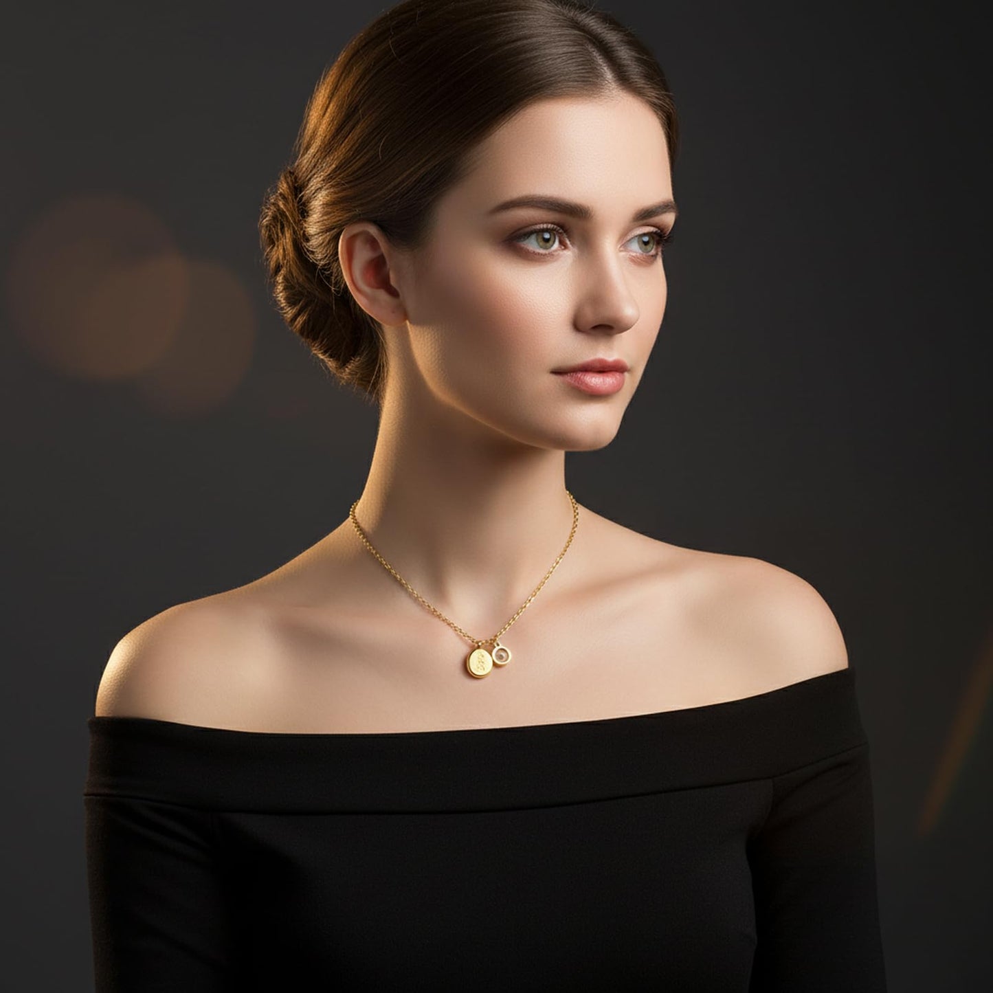VLIEGEN Mustard Seed Necklace - Stainless Steel Faith Mountain Jewelry for Women & Men styleQ