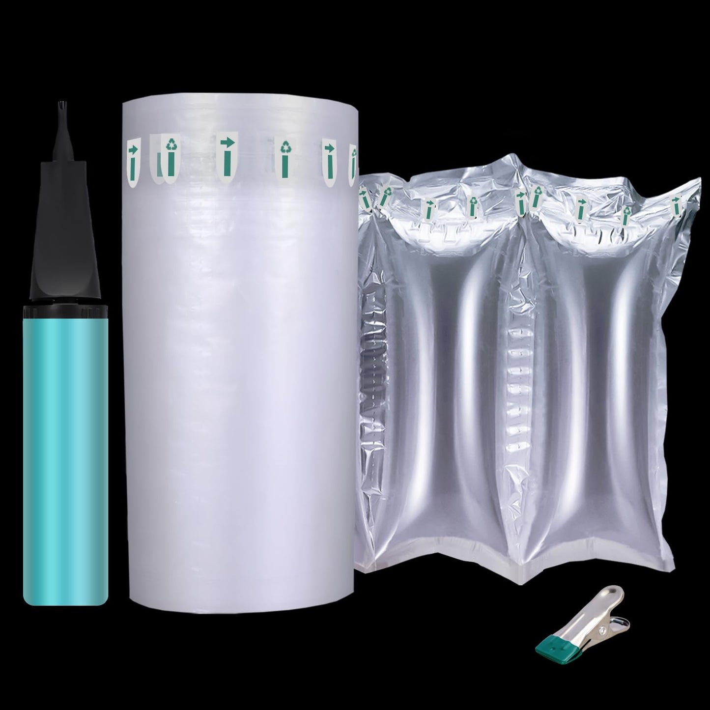 400 Count Packing Air Pillows for Shipping Supplies Box Filler Alternative to Packing Peanuts for Size 4.72" x 9.84"，Suitable for small transport companies