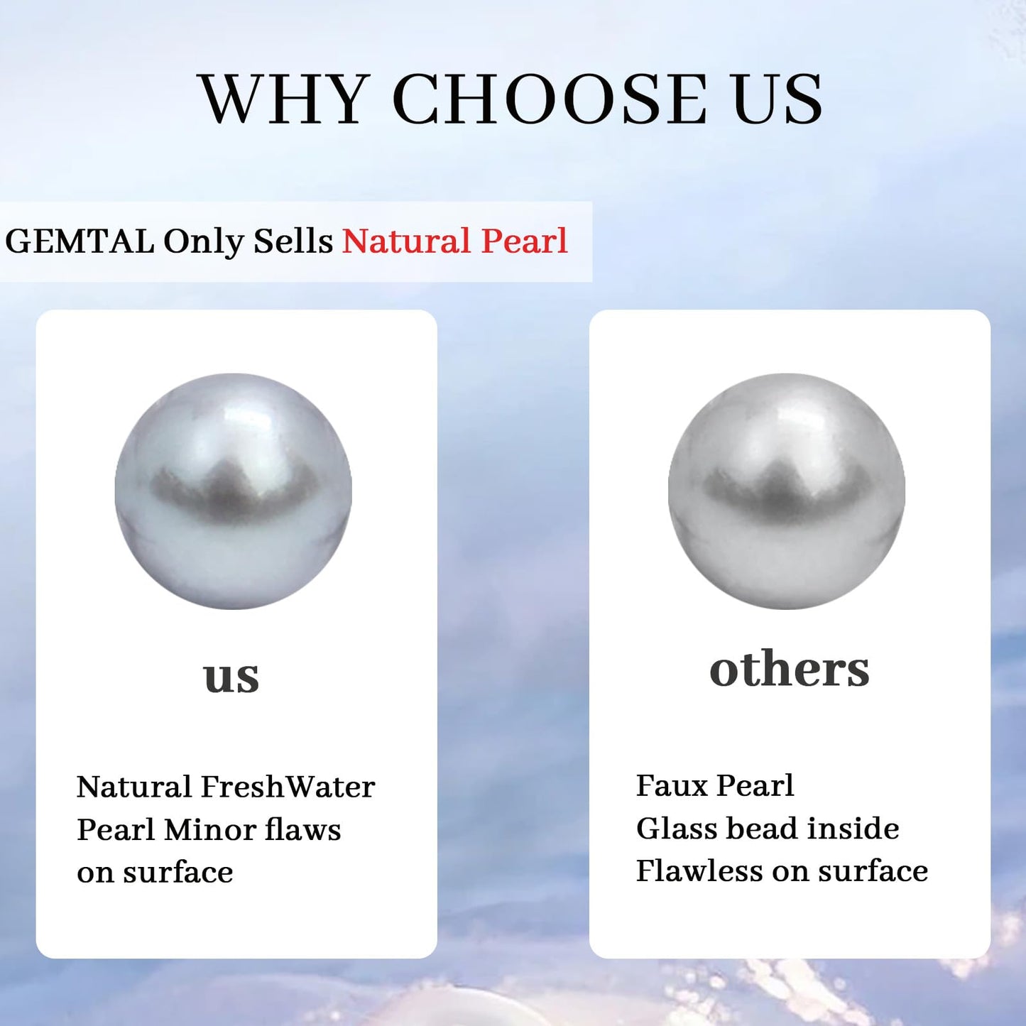 GEMTAL Dainty Single Pearl Pendant Necklaces for Women Trendy,Womens Black Stone Beaded Choker Necklace,Delicate Round Freshwater Pearl Necklace Jewelry Gift for Women Girls