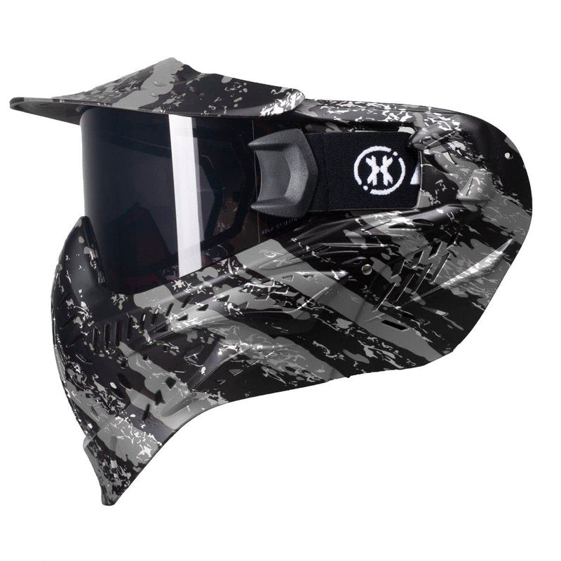 HK Army HSTL Goggle Paintball Airsoft Mask with Anti Fog Thermal Lens (Fracture Black/Grey/Smoke Lens)