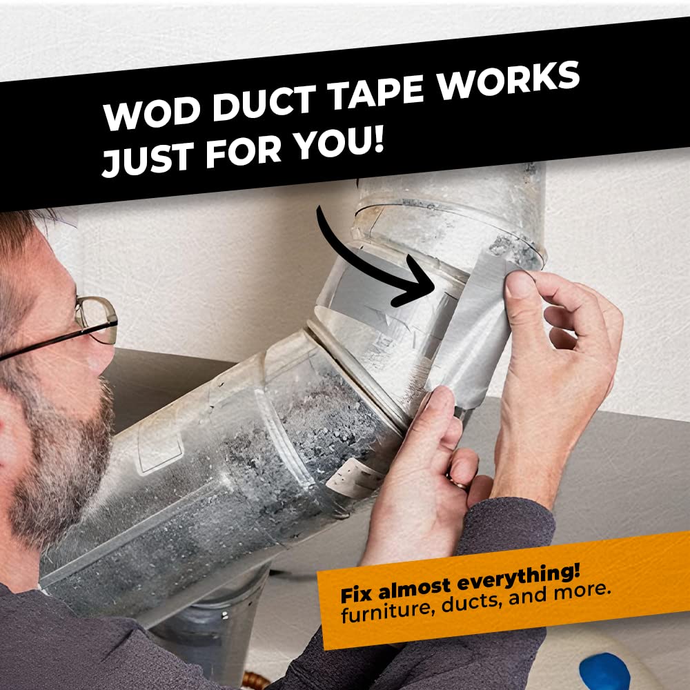 WOD DTC10 Advanced Strength Industrial Grade Light Green Duct Tape, 2 inch x 60 ft. Waterproof, UV Resistant For Crafts & Home Improvement