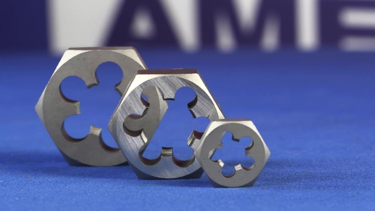 Drill America 1-3/4"-16 Carbon Steel Hex Rethreading Die, DWT Series