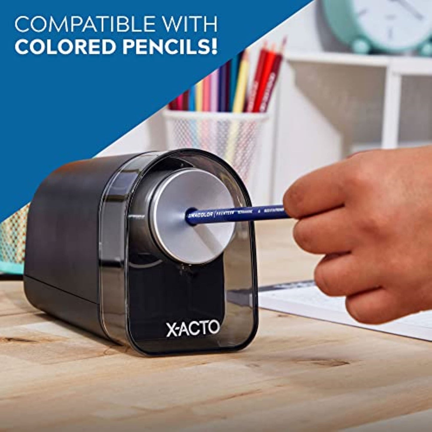 X-ACTO XLR Electric Pencil Sharpener, Black, 1 Count - Back to School, Teacher, Classroom Supplies