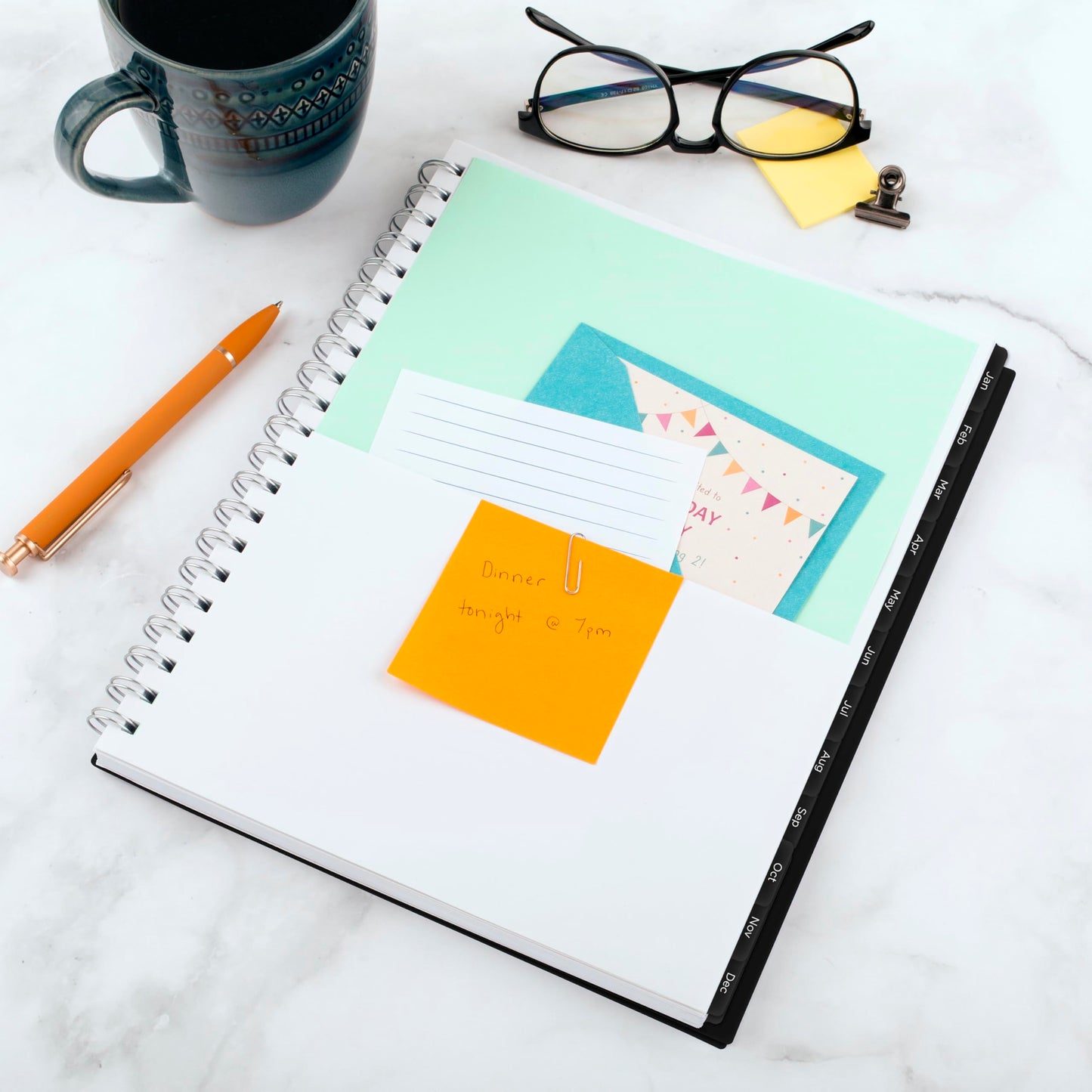 Mead 2026 Planner, Weekly & Monthly, 15-Month, 8-1/2" x 11", Large, Basic, Black (CRW6200526)