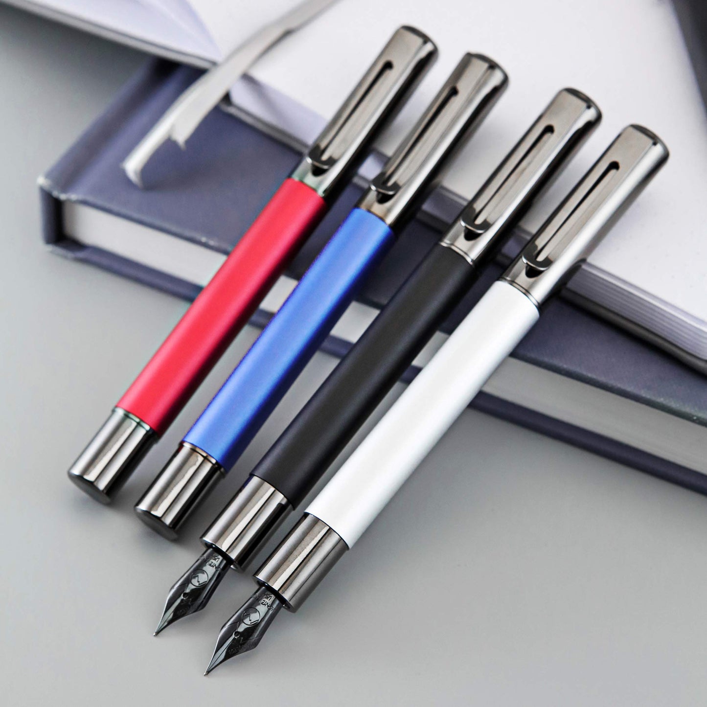 Monteverde USA Ritma Fountain Pen in Silver – Extra Fine Nib, Precision JoWo Stainless Steel, Refillable Ink Cartridge/Converter – Ideal for Professionals & Artists