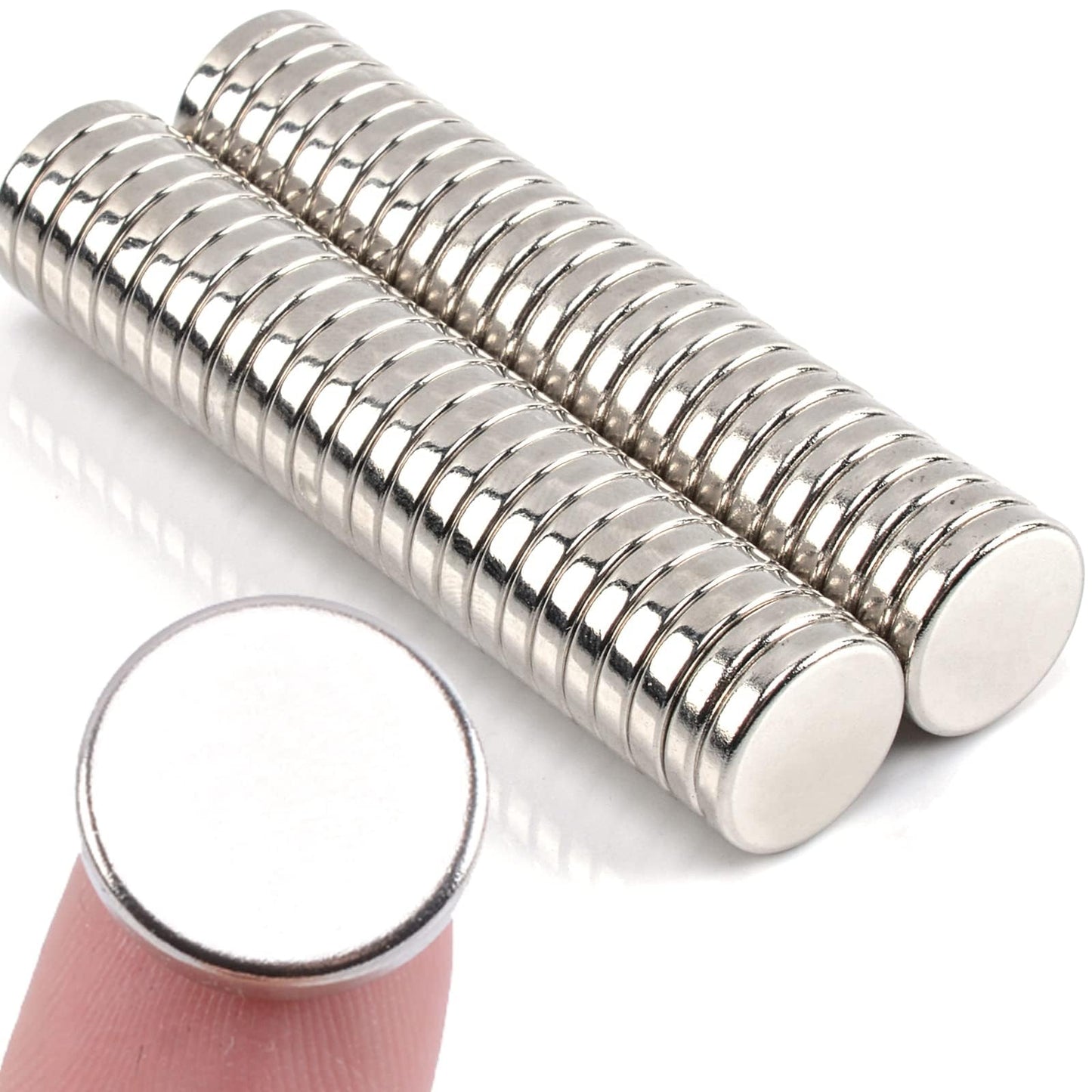 MIN CI 50Pcs Super Strong Rare Earth Magnets Disc, 20mm x 3mm Powerful Permanent Neodymium Magnet Heavy Duty, Small Round Magnets for Crafts DIY Whiteboard Scientific Models