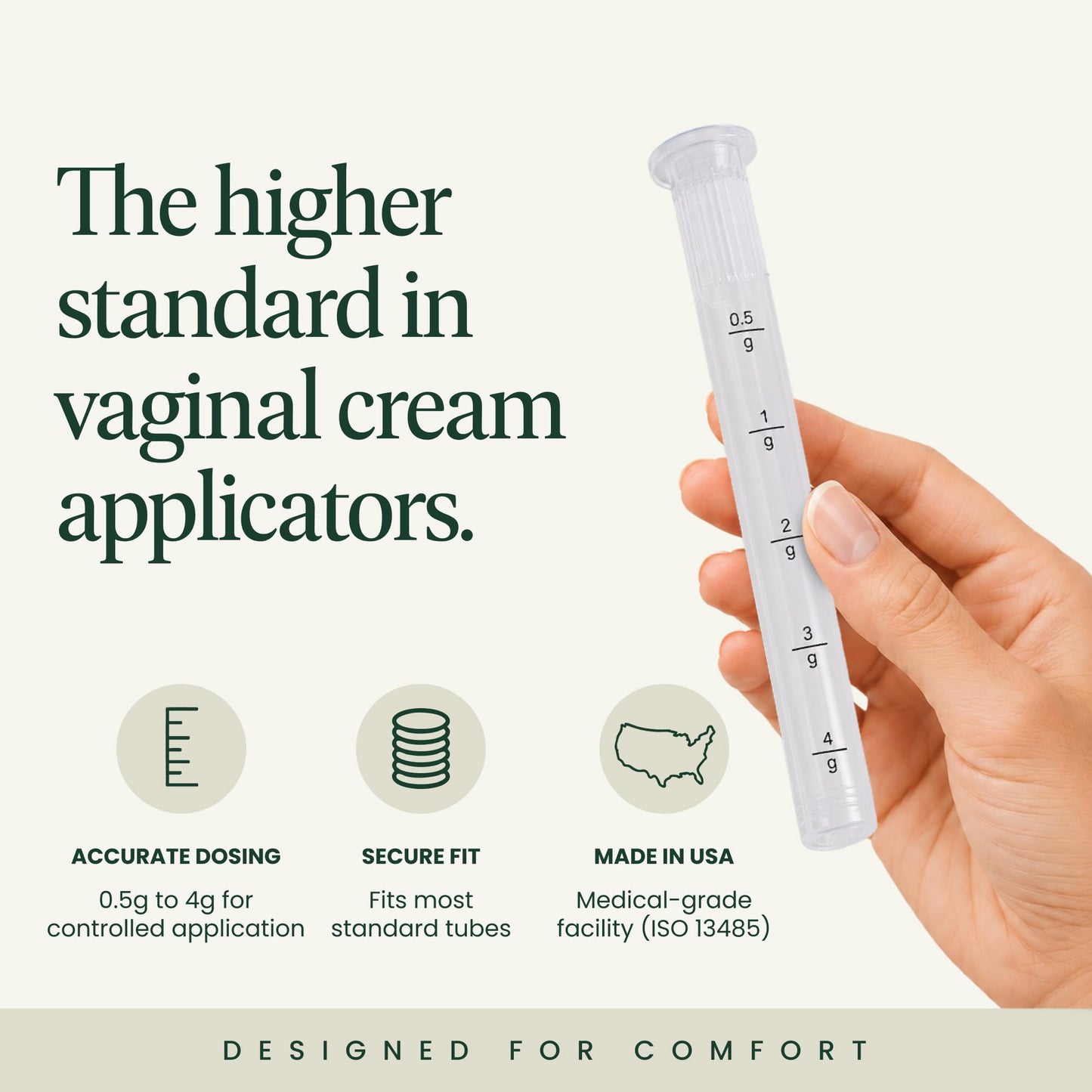 NewLife Naturals Disposable Vaginal Applicators 60 Pack – Threaded Vaginal Cream Applicators with Dosage Markings – Individually Wrapped Clean Single Use for Gels, Lubricants, & Creams – Made in USA
