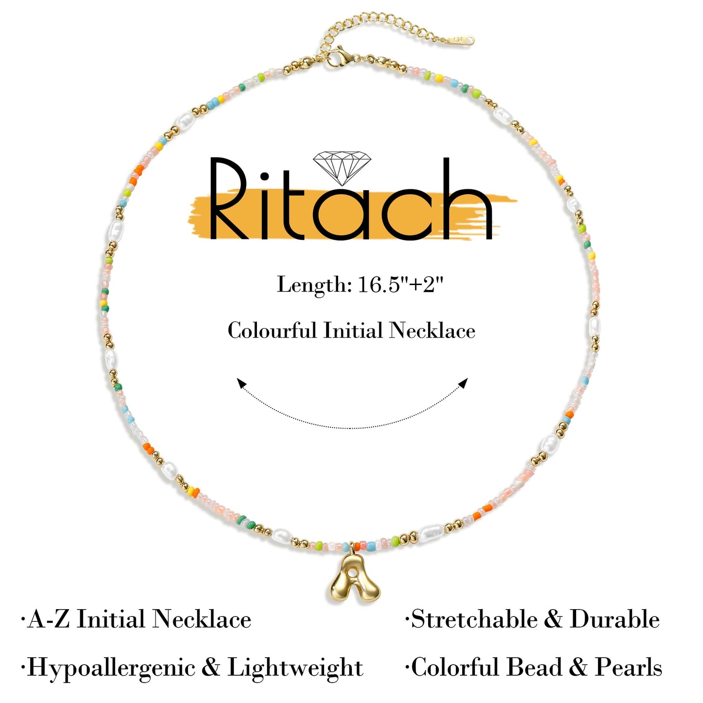 Ritach Initial Necklaces for Women - Letter Necklace Initial O Necklaces for Women Trendy Teen Girl Gifts Dainty Gold Necklace for Girls Teens Jewelry