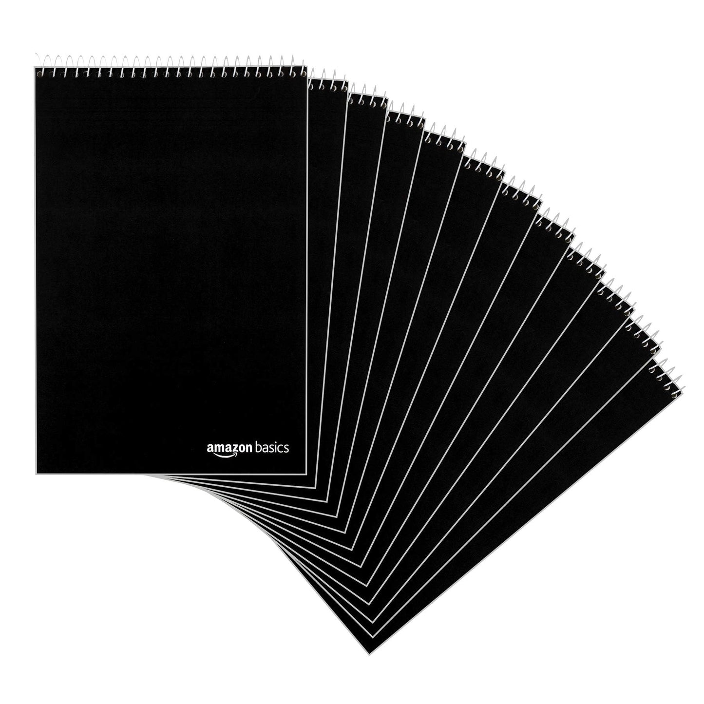 Amazon Basics Steno Notebooks, Gregg Rule, Green Paper for Notes, 80 Sheets, 6" x 9", 12-Pack