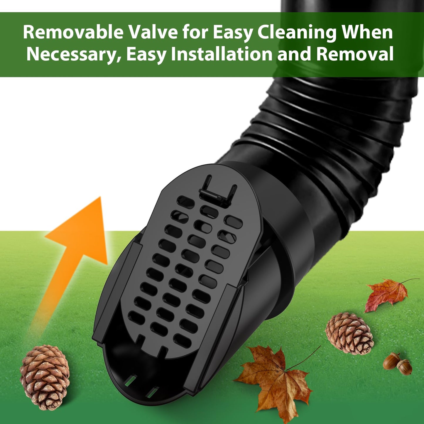 2 Pack 4" Gutter Downspout Extensions, Rain Diverter, Drainage Grate Yard Drain, Drain Emitter for Sump Pump Discharge & Downspout Extensions, Fit 4" SCH 40, 4" SDR 35, 4" Corrugated Pipe-Black