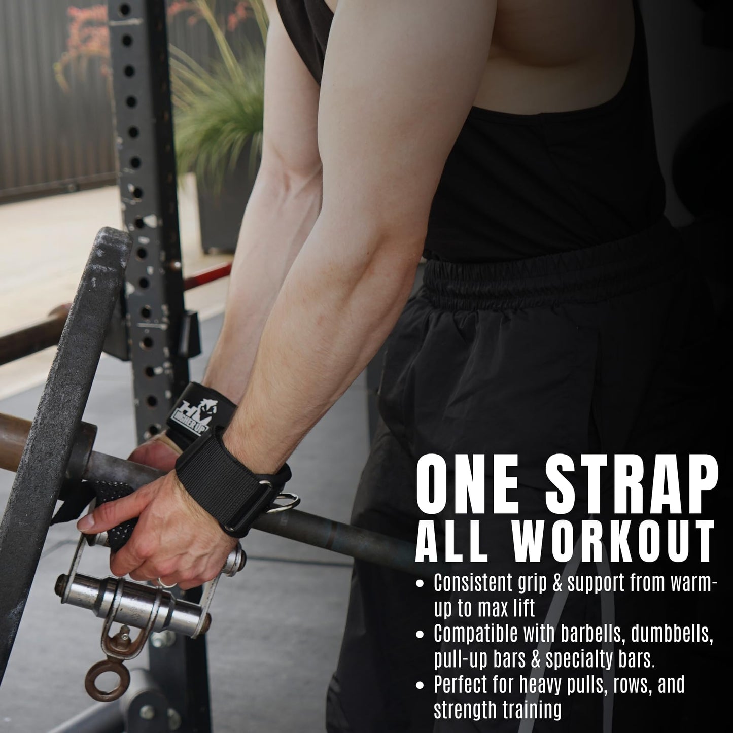 Ekkovision EKKO Weight Lifting Straps With Cuffed D Ring, Wrist Support for Men, Heavy Duty Thick Comfortable Lifting Straps, Secure Fit, Enhanced Grip, Straps for Weightlifting & Gym Training