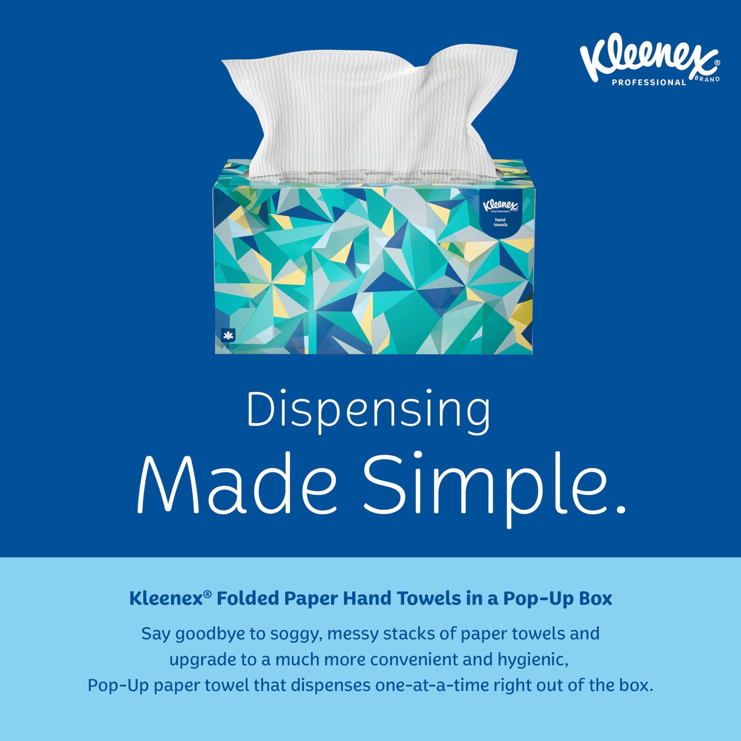 Kleenex Professional Paper Hand Towels, Bulk (01701), Premium Absorbency Pockets, Pop-Up Box, White (18 Boxes of 120 Sheets, 2,160 Sheet Total)