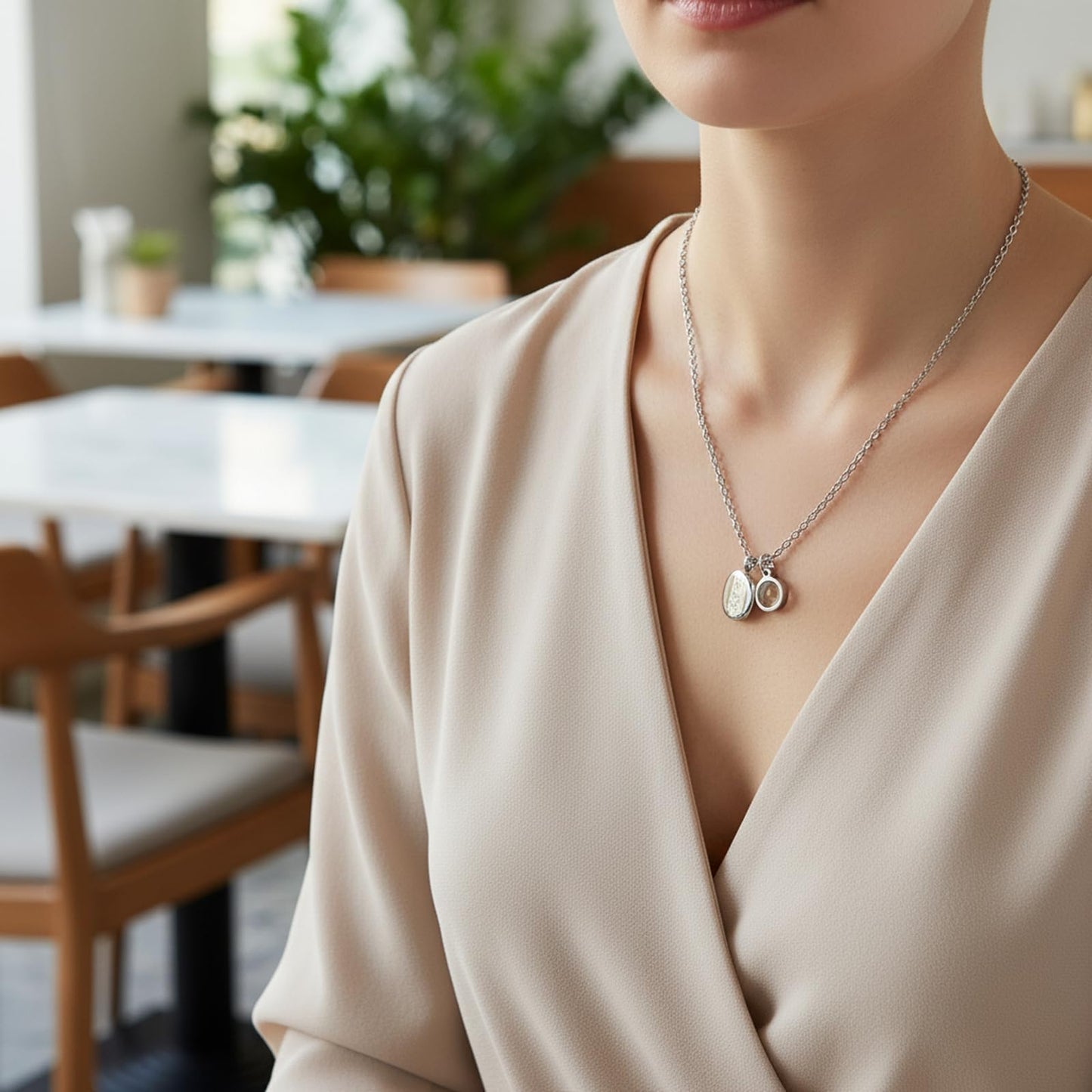VLIEGEN Mustard Seed Necklace - Stainless Steel Faith Mountain Jewelry for Women & Men styleR