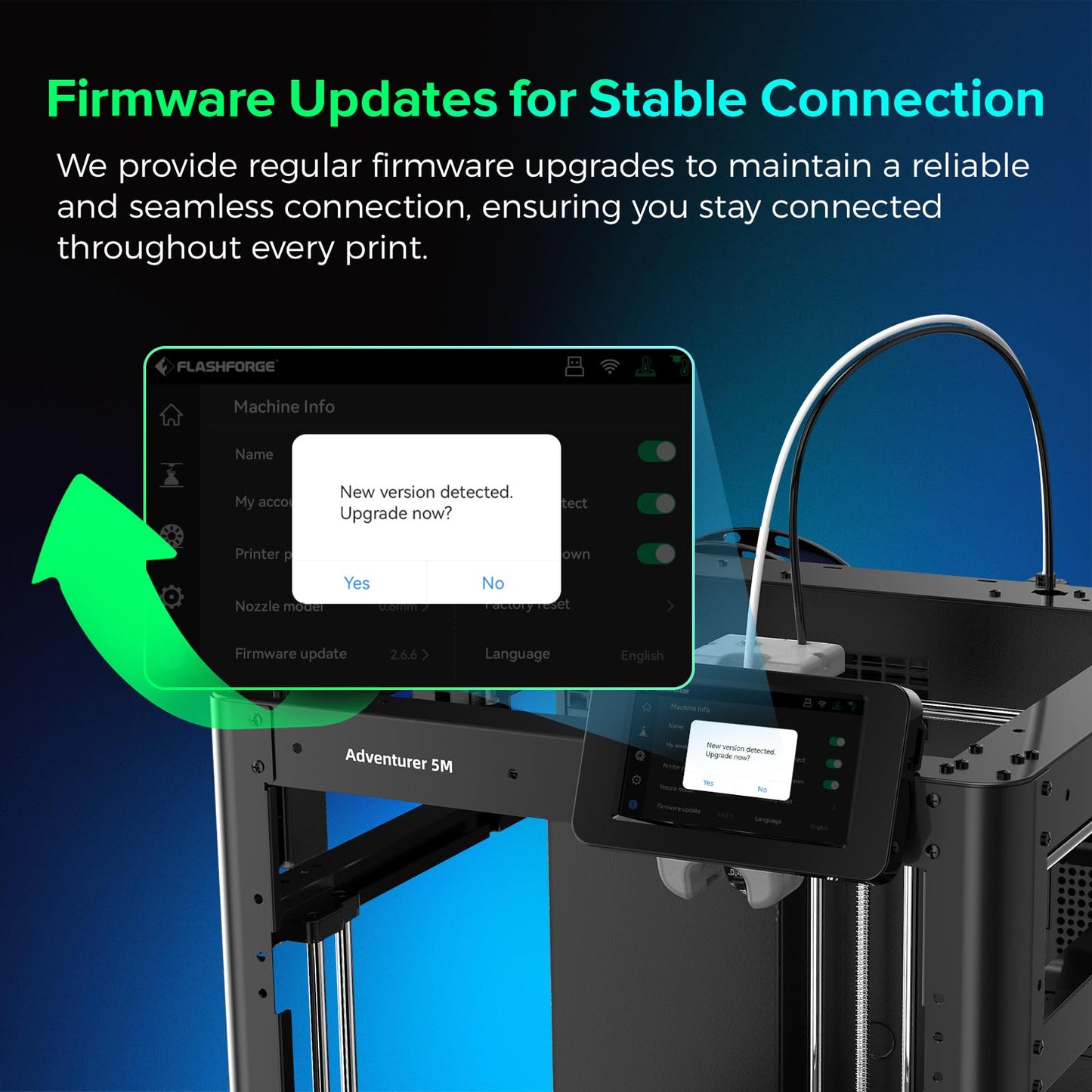 FLASHFORGE Camera Kit for Adventurer 5M/Pro/AD5X 3D Printer, Real-time and Remote Monitoring, Compatible with Flash Maker App, 3D Printer Parts for AD5M/AD5M PRO/AD5X