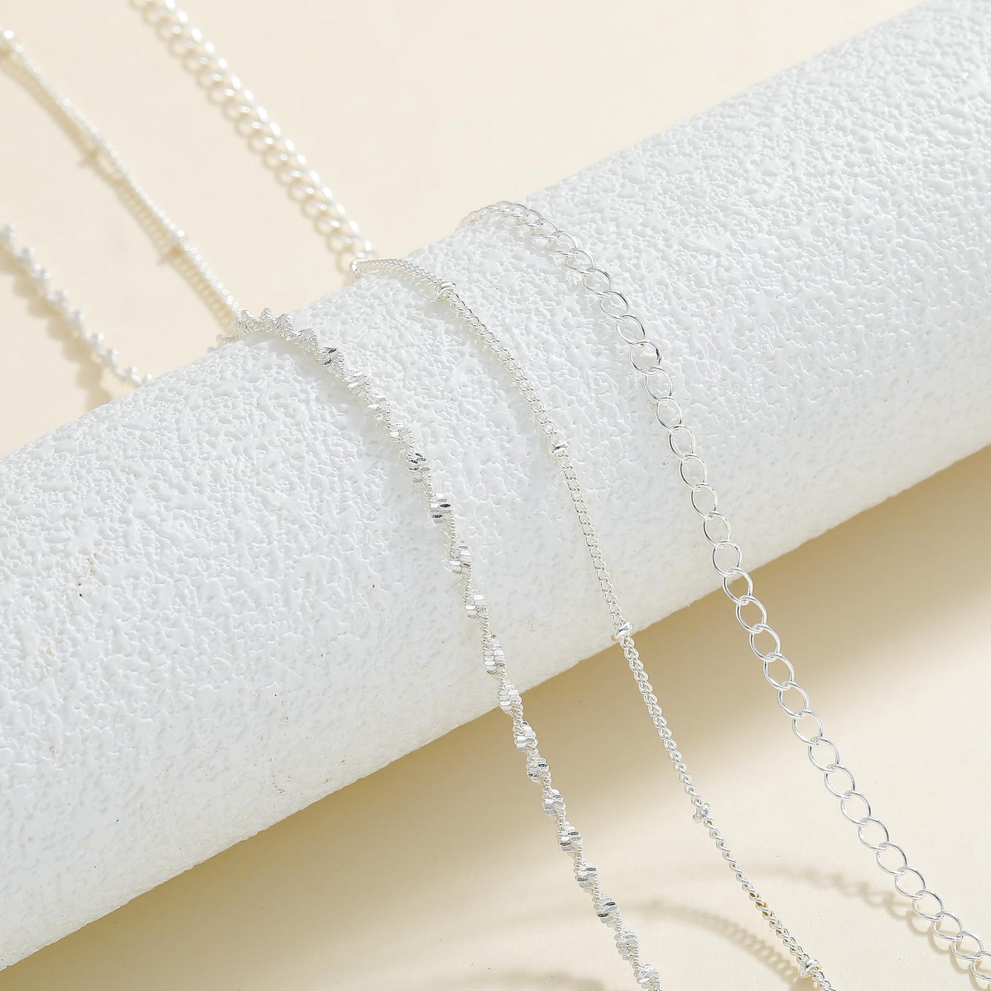 QILMILY Waist Chain Belt for Women - Silver Layered Body Chains Dainty Boho Beach Sexy Bikini Adjustable Belly Chain Jewelry Accessories for Women