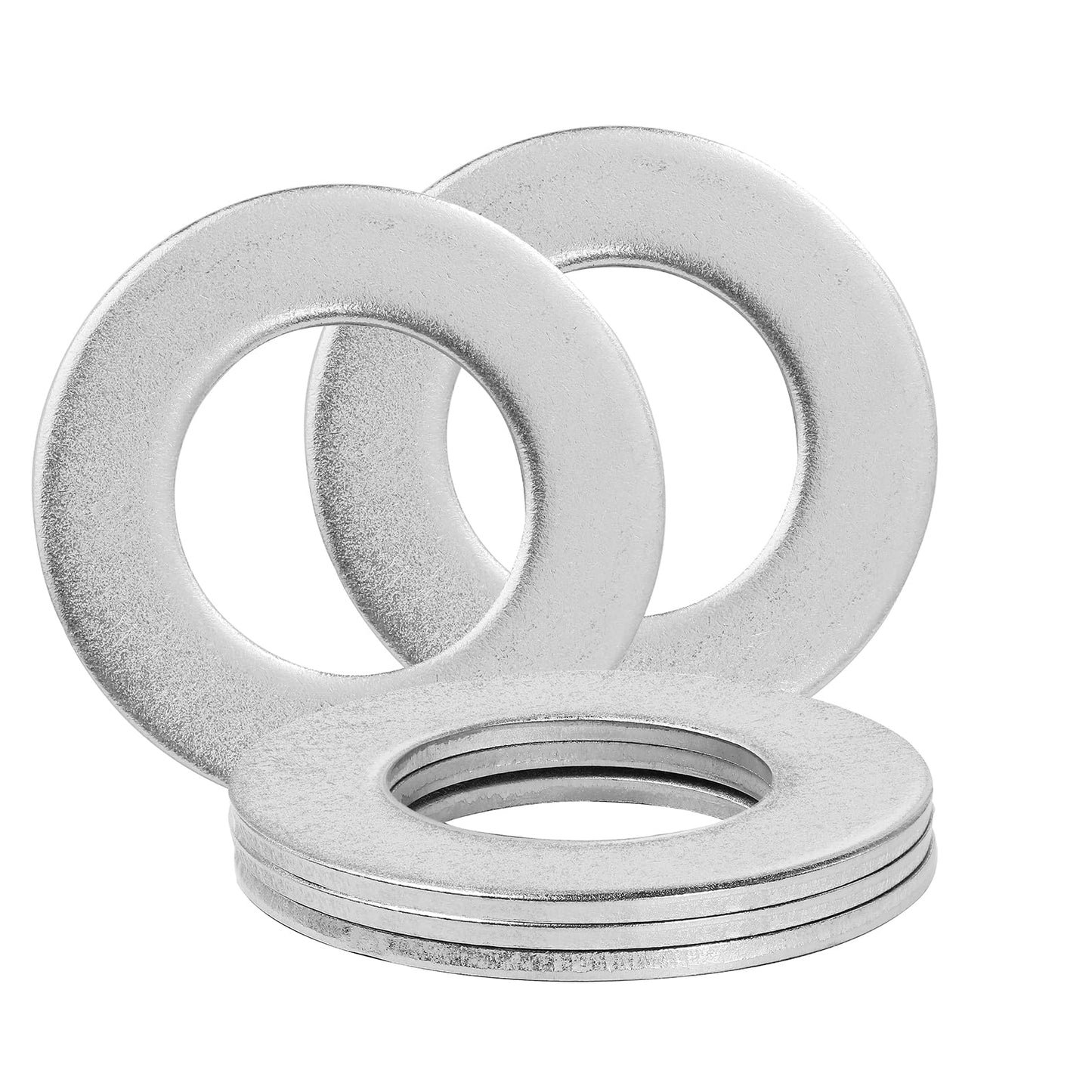 Zernmiarder 1-1/2" Stainless Steel Flat Washers - 3" Outside Diameter, 304（18-8） Stainless Steel Washers Metal Washer for Screws Bolts, Pack of 5