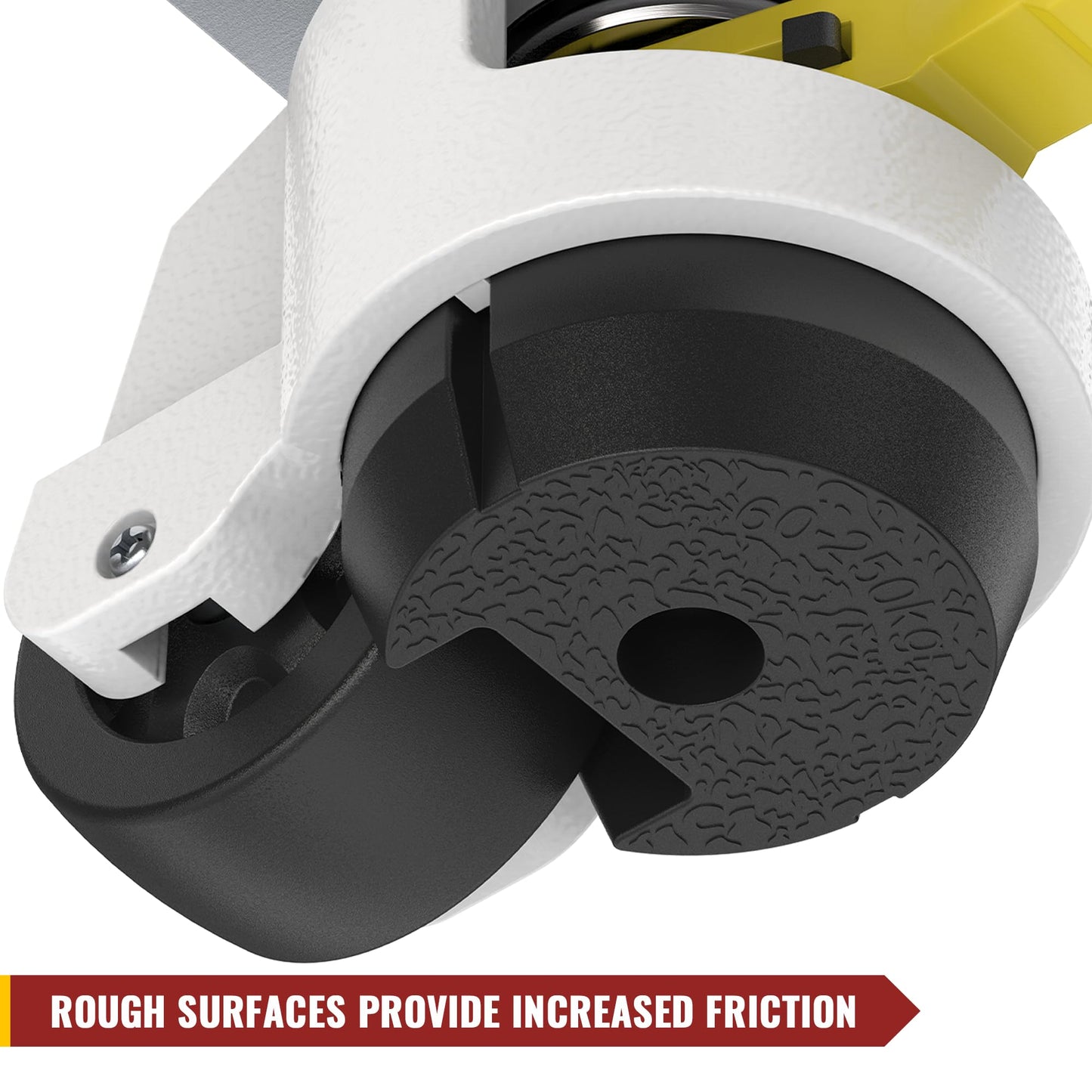 HOLKIE Leveling Casters with Ratchet Handle Design - Total Capacity 2200 lbs - Heavy Duty Industrial Casters Set of 4 with Adjustable Leveling Pads (TD60)