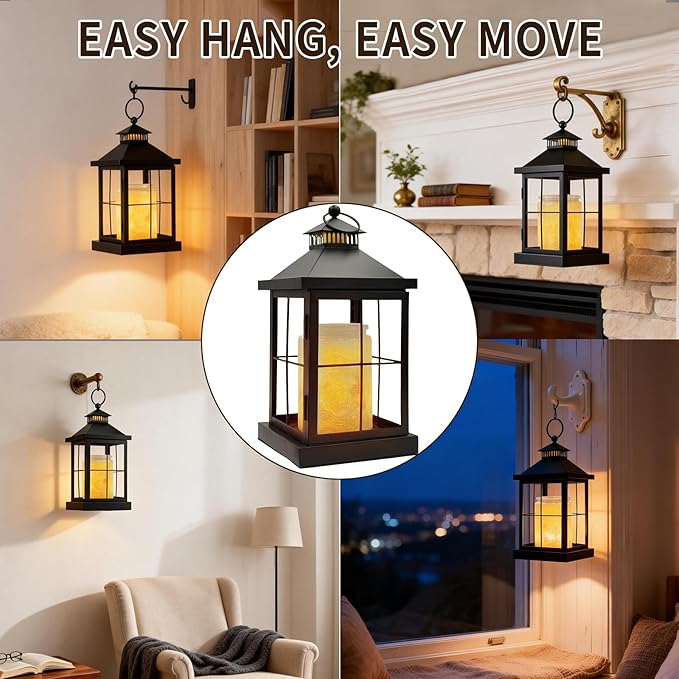 Candle Warmer Lamp with Timer,Lantern Warmer Compatible with 3 Wick Candles,Vintage Dimmable Lamp Candle Warmer Lantern Decor for Home Living Room Office Desk