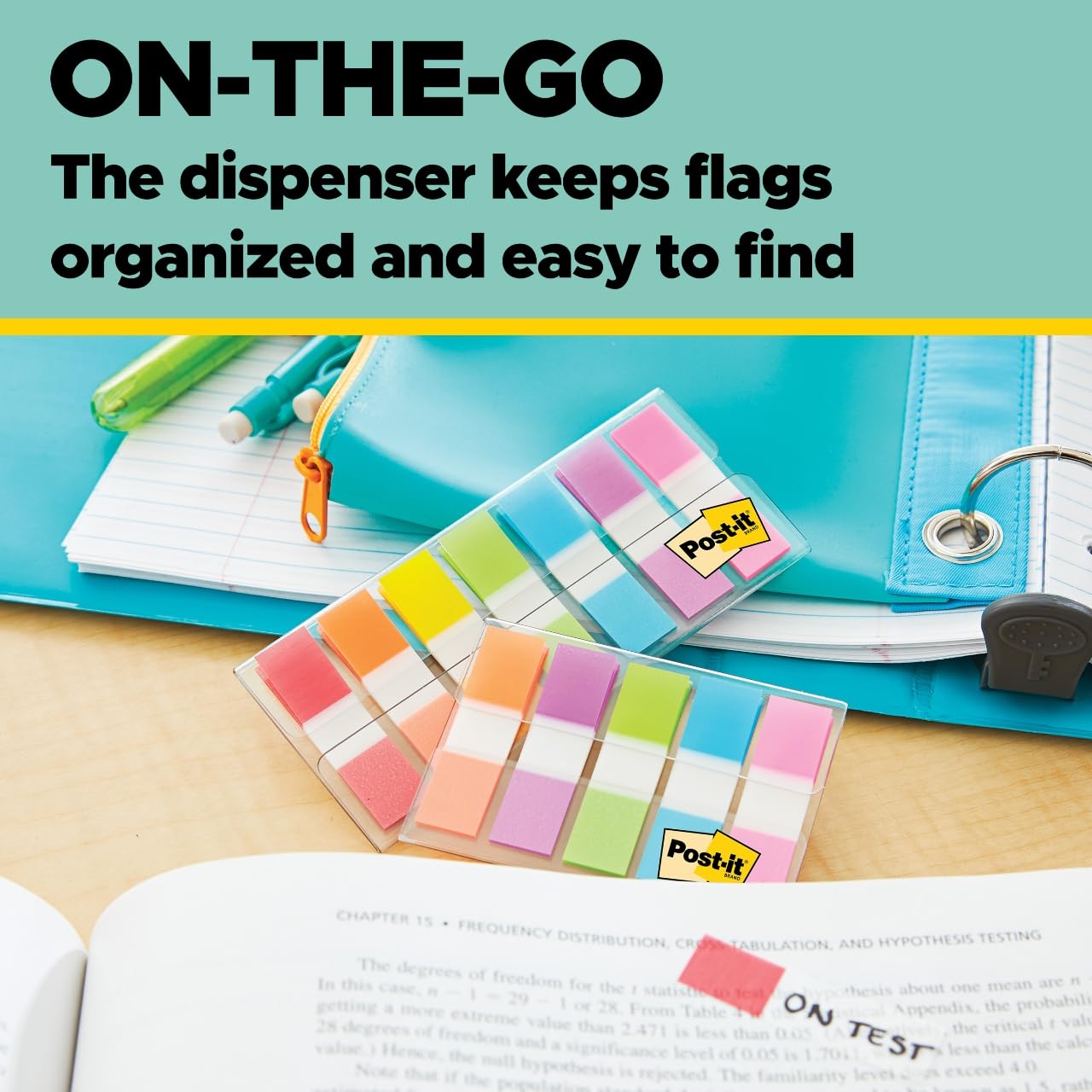 Post-it Flags Value Pack, 35/Dispenser, 8 Dispensers/Pack, .47 in Wide, Assorted Colors, Includes 48 Free Arrow Flags (683-VAD1)