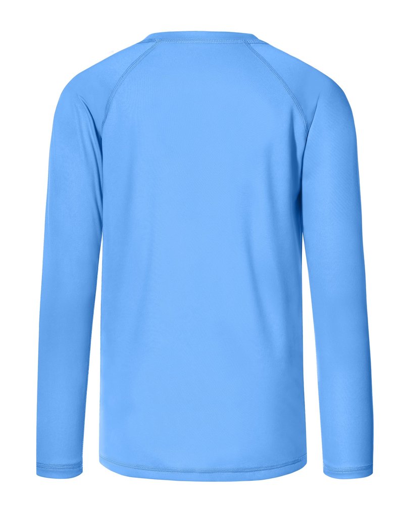 Kids Fishing Sun UV Shirt, Outdoor Boys Long Sleeve Lightweight Running Swimming Rash Guard Shirts