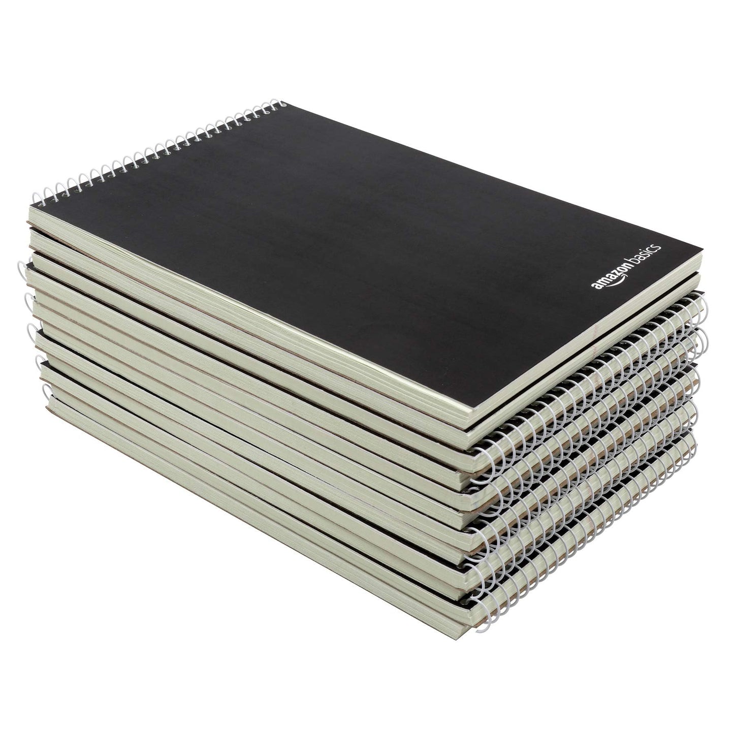 Amazon Basics Steno Notebooks, Gregg Rule, Green Paper for Notes, 80 Sheets, 6" x 9", 12-Pack