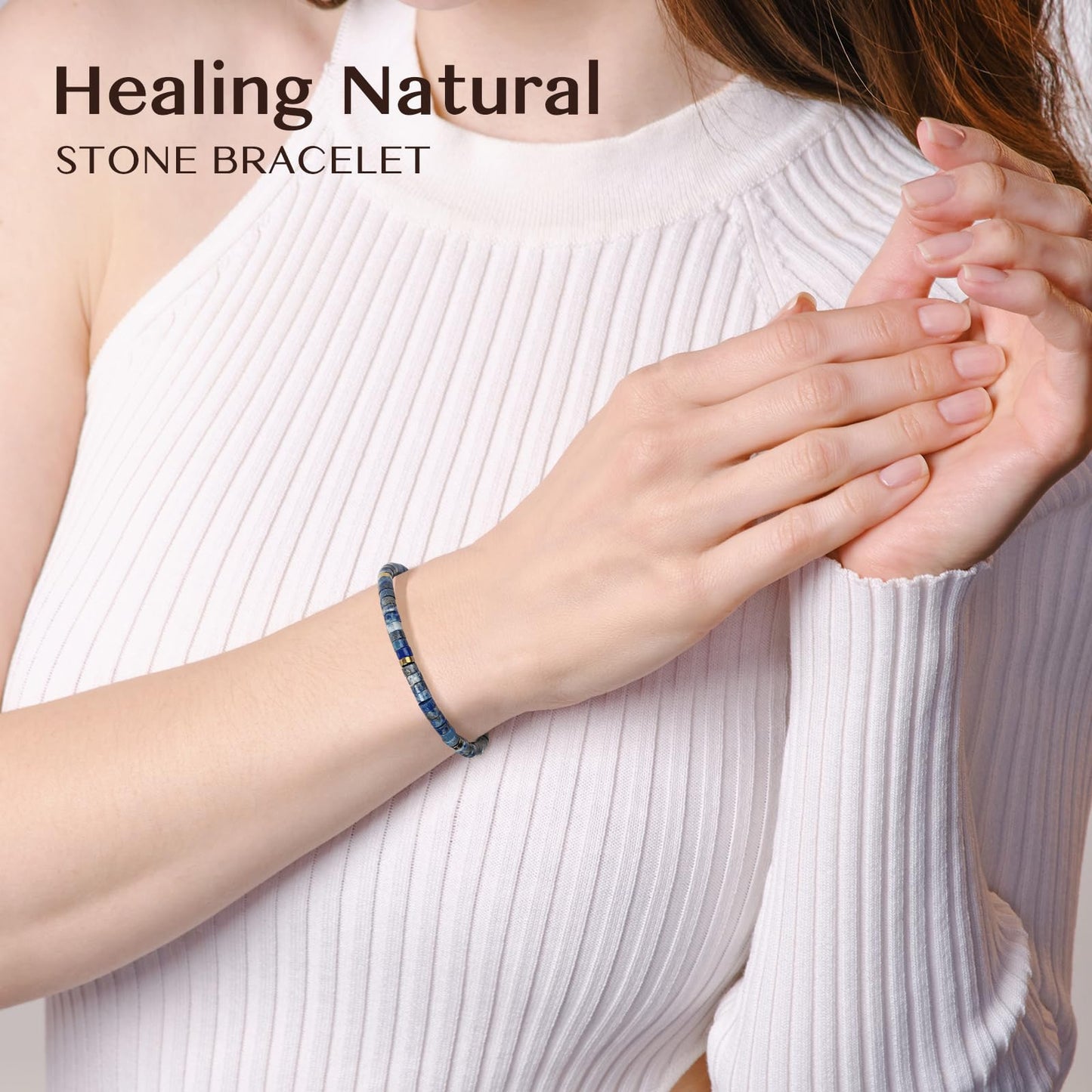 ZOKCC Friendship Bracelet Gifts for Women: Inspirational Natural Stone Bracelet for Women - Birthday Christmas Day Graduation Gifts for Friend, Sister, Bestie, BFF