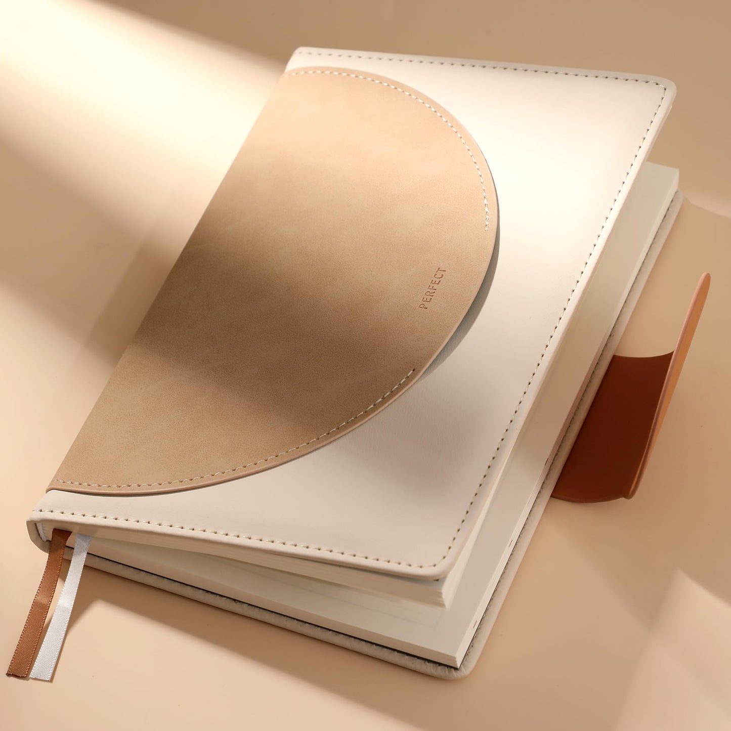 CAGIE Lined Journal for Women, 100GSM Leather Journals for Writing with Buckle Closure,A5 Hardcover Diary Journaling Notebooks for Business Work School Note Taking 5.9" x8.5 (Brown)