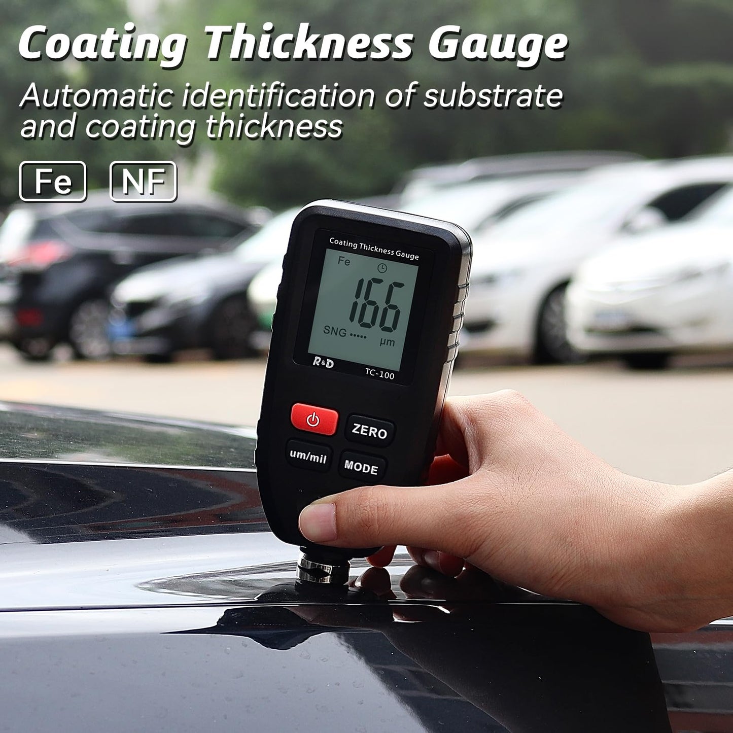 Car Coating Thickness Meter for Used Car Buyers, Paint Mil Thickness Meter Gauge Check The Car’s Original Coating Auto Car Paint Meter