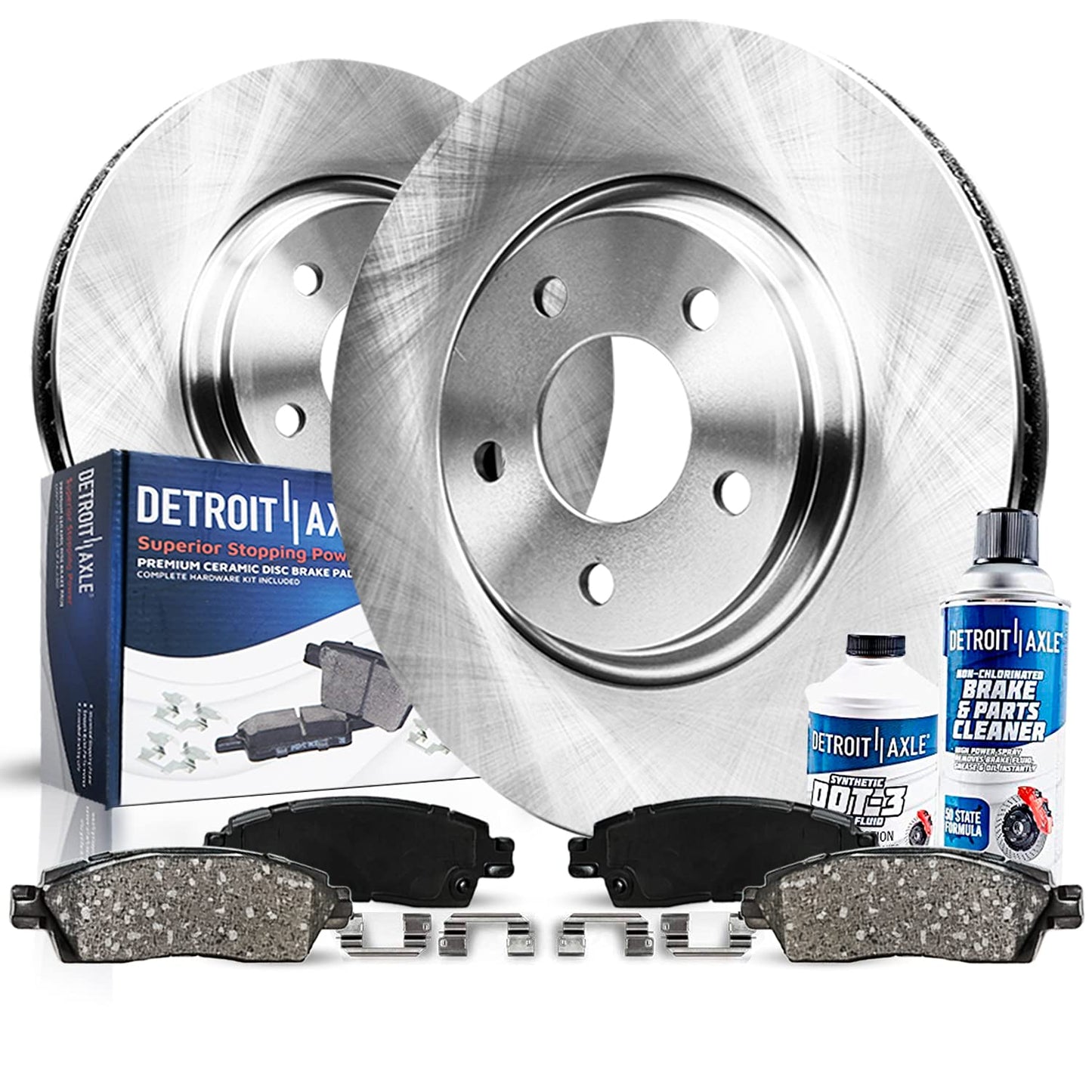 Detroit Axle - Front Brake Kit for Nissan 350Z 370Z Infiniti EX35 EX37 G25 G35 G37 Q40 Q70 Q70L QX70 QX50 M35 M45 M37 M56, 12.6