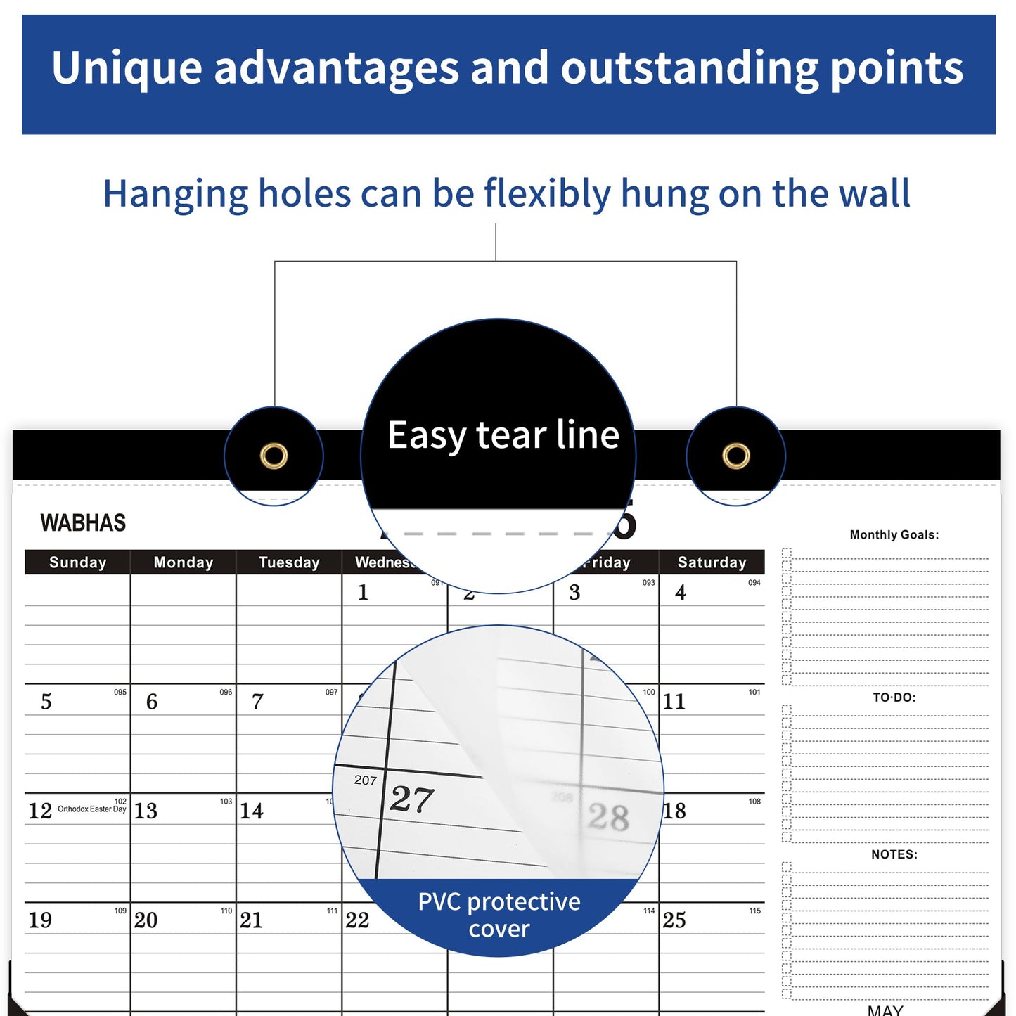 Desk Calendar 2026,April 2026 to September 2027,Desk Calendar 2026-2027 with to-do list,2026 Calendar -18 Months,Calendar 2026-2027-17" x 12" for Home or Office.