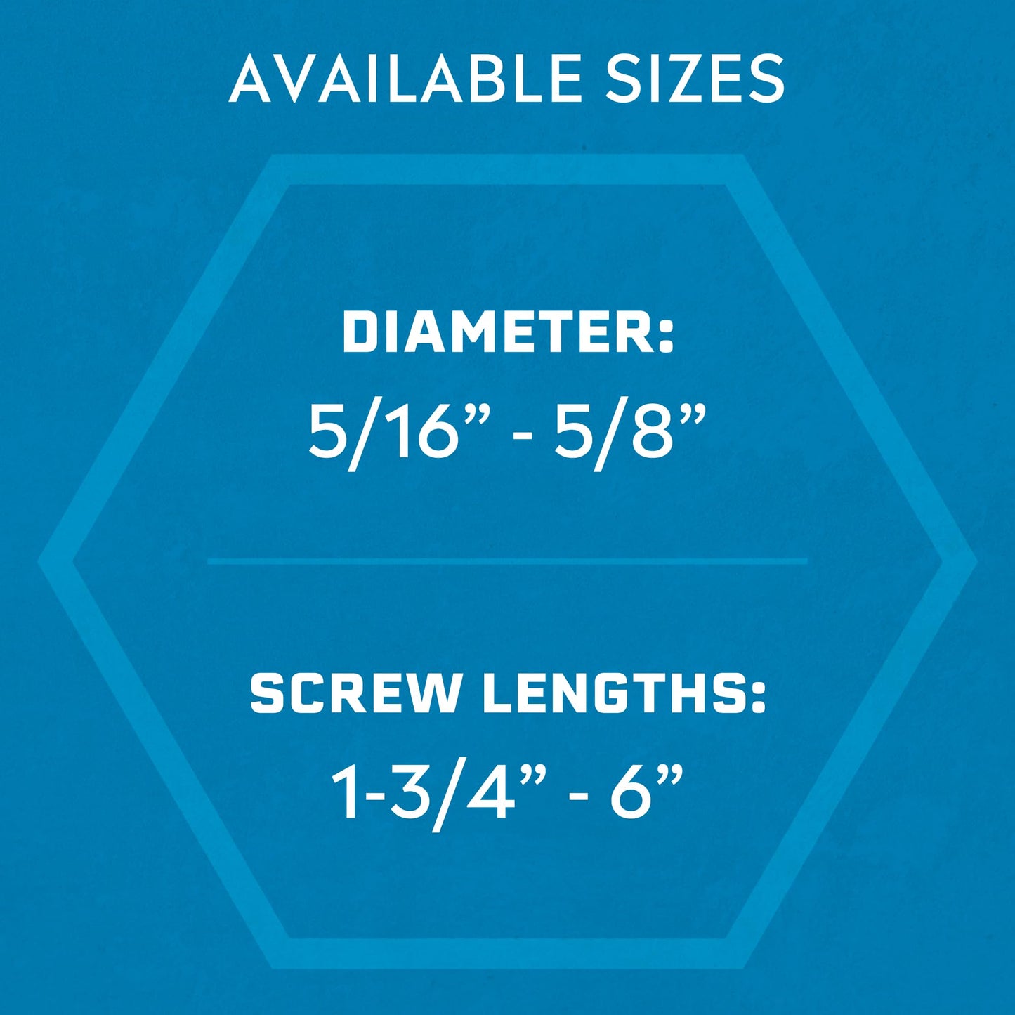 Tapcon+ 1/2 x 5 Inch Heavy-Duty Hex Head Concrete Anchors, 10 PCS, Corrosion Resistant Blue Climaseal™ Coating, Outdoor Rated Use, Concrete Block & Masonry Brick Screws, Drill Bit Sold Separately