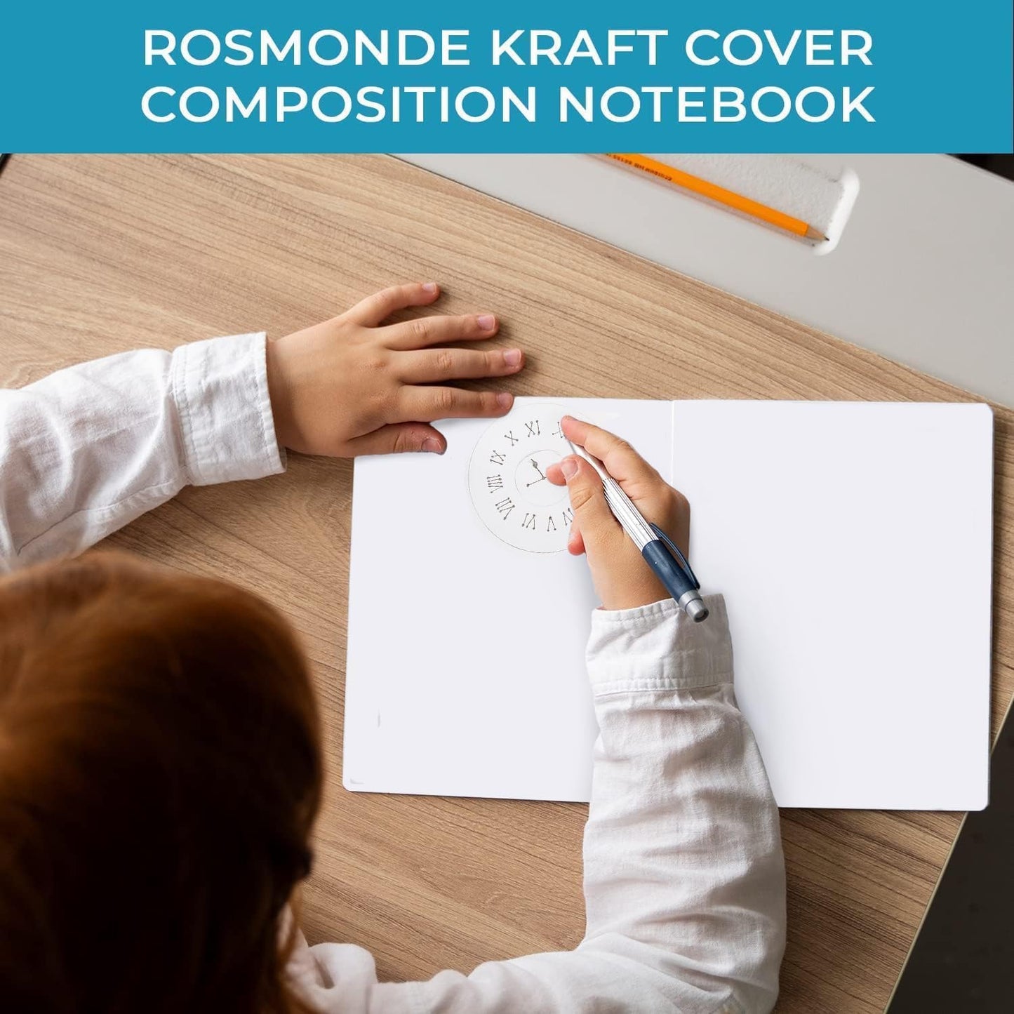 Rosmonde 48 Pack Kraft Notebooks, Softcover A5 Blank Journals, No-Bleed, 120 Pages (60 Sheets) Bulk Blank Sketch Books for Drawing, 8 x 5.7 Unlined Travel Journals, Bulk Blank Page Journals