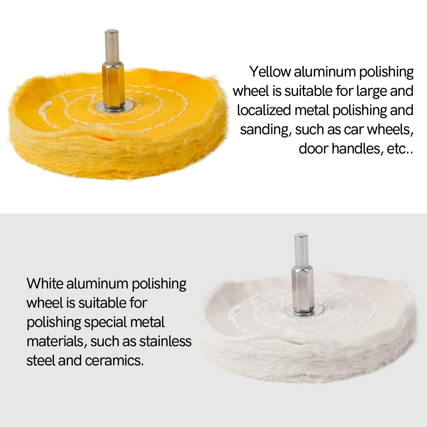 Unicaravan Aluminum Wheel Polishing Kit for Drill Buffing Wheel for Car Motorcycle Wheel Rim Manifold Polishing for Stainless Steel Chrome Wood Plastic Ceramic Glass Woods Machine Jewelry etc 31PCS