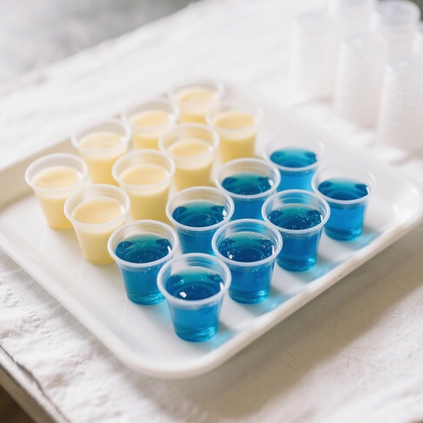 Fansyer 400 sets - 1 oz Containers with Lids, Jello Shot Cups with Lids, Bulk ＆ Clear Portion Cups, Disposable Small Plastic Containers for Salad Dressing, Condiments, Sauce, Snacks
