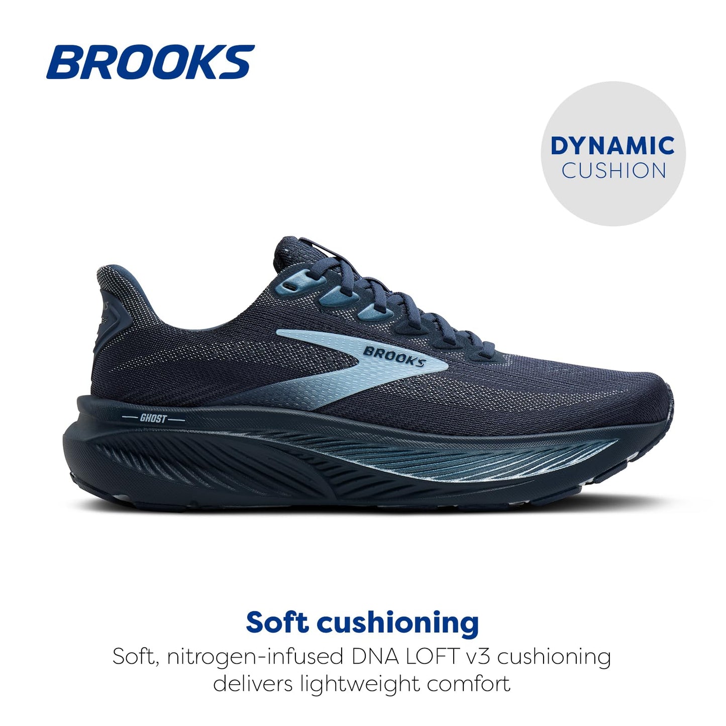 Brooks Women’s Ghost 17 Neutral Running Shoe - Spellbound/Skyway - 7 Medium