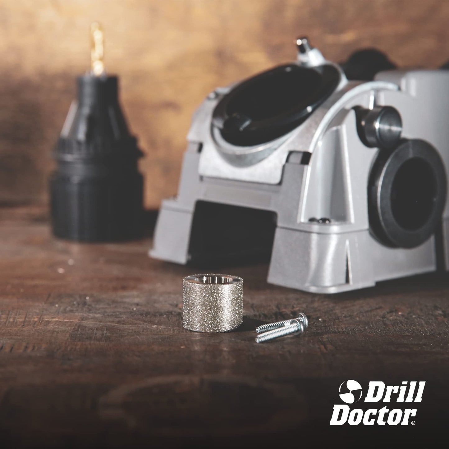Drill Doctor DD750X Electric Drill Bit Sharpener, 3/32-3/4" High-Speed, Portable - Steel, Masonry, Carbide, Cobalt, Tin-Coated Bits, Adjustable Angles