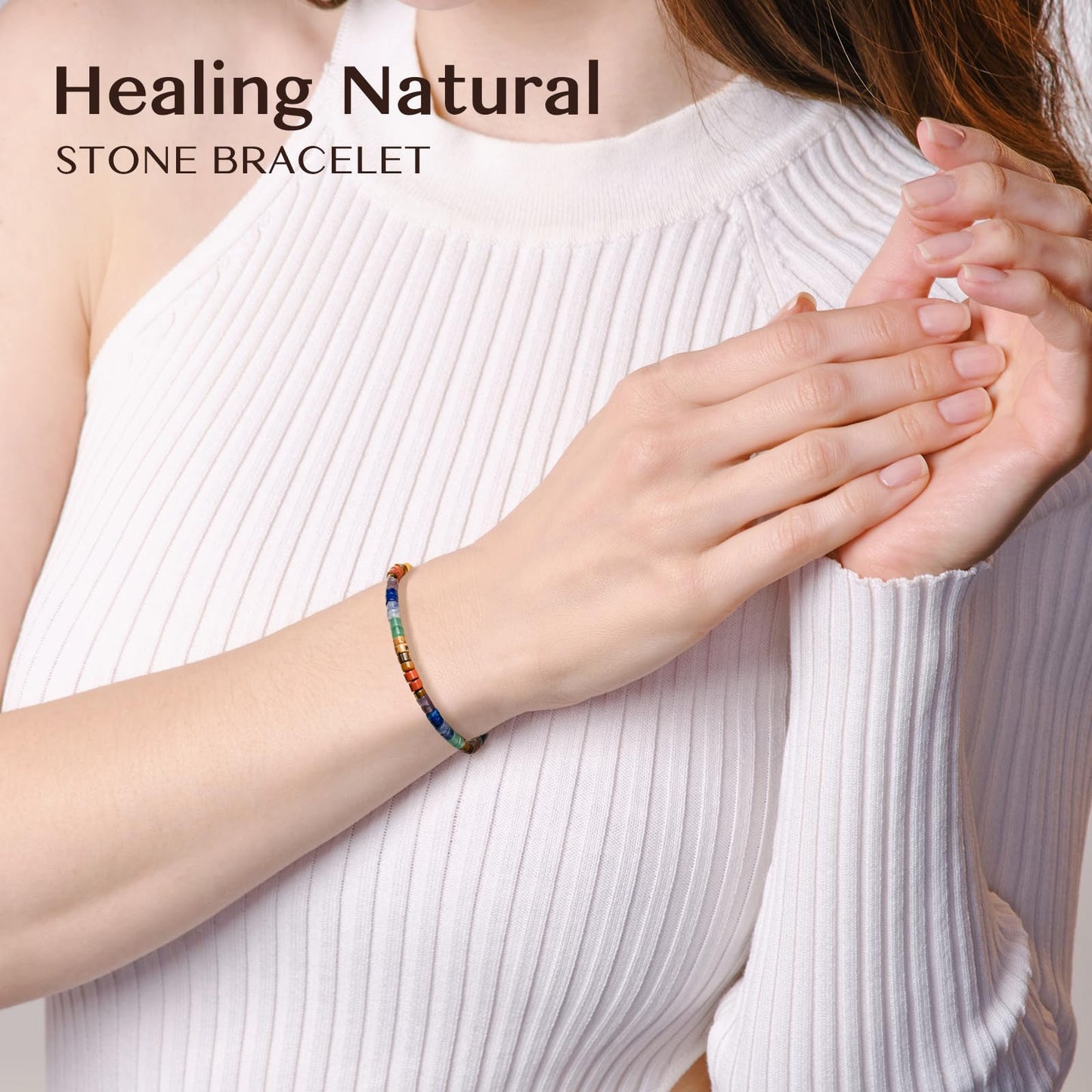 ZOKCC Friendship Bracelet Gifts for Women: Inspirational Natural Stone Bracelet for Women - Birthday Christmas Day Graduation Gifts for Friend, Sister, Bestie, BFF