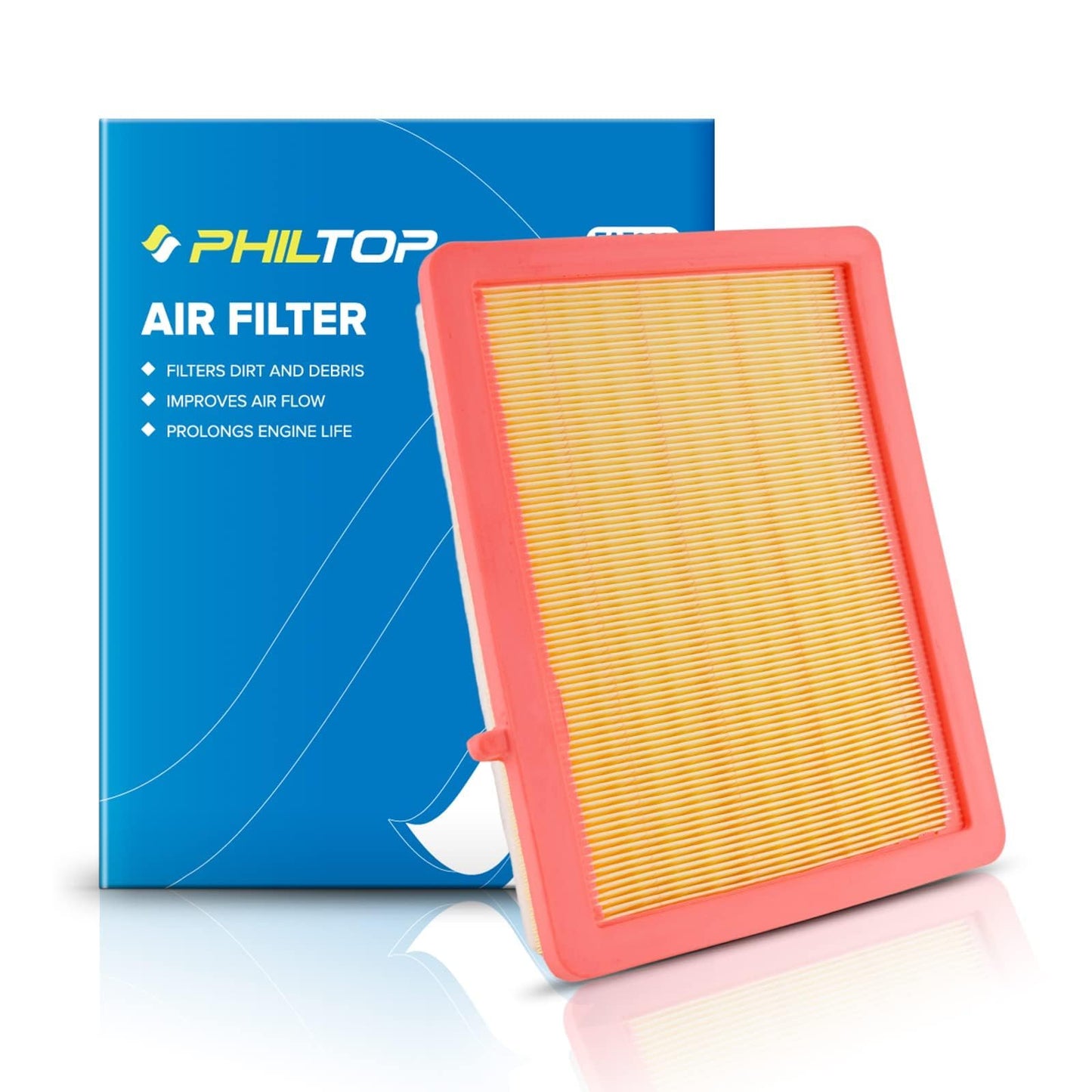PHILTOP Engine Air Filter, EAF080 (CA12260) Replacement for Equinox 2018-2021, Terrain 2018-2021 Air Filter, Protect Engine & Im