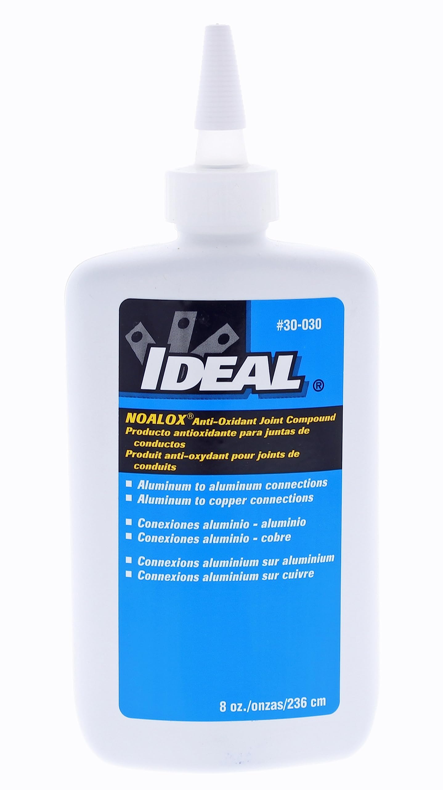 Ideal Electrical 30-030 Noalox Anti-Oxidant - 8 oz. Bottle, Anti-Oxidant for Aluminum Electrical Applications, Reduces Galling