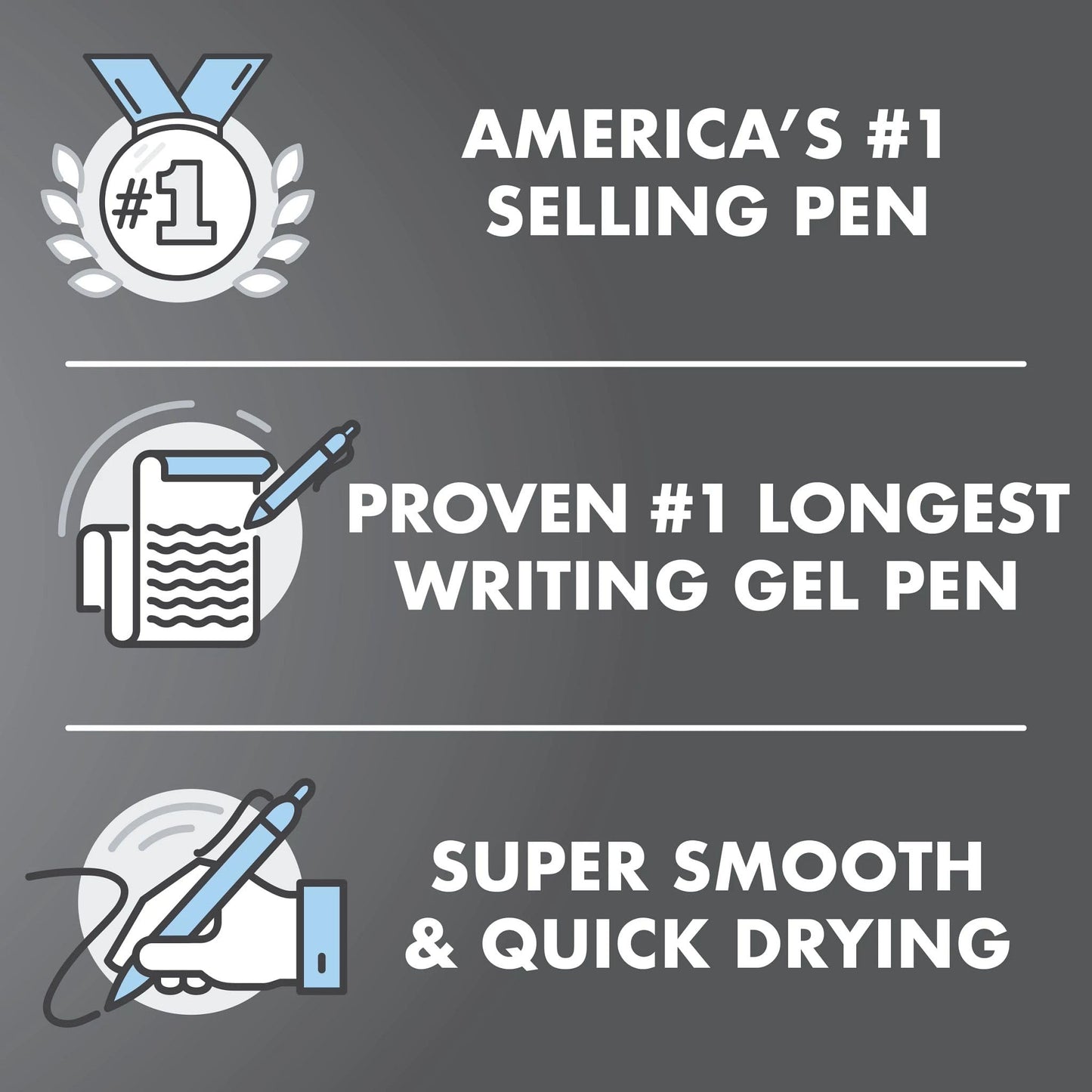 PILOT G2 Premium Refillable & Retractable Rolling Ball Gel Pens, Bold Point, Black Ink, 12-Pack (31256)